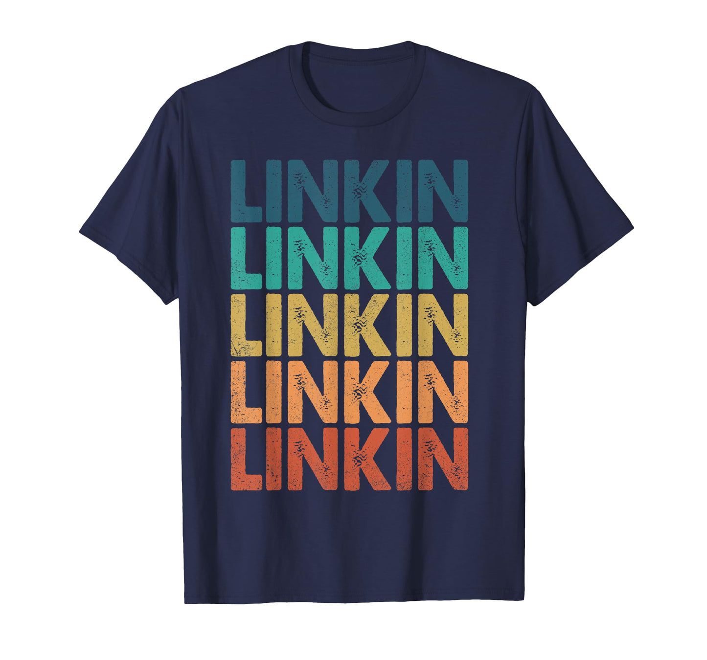 Vintage Linkin Personalized Name I Love Linkin Retro Meme T-Shirt