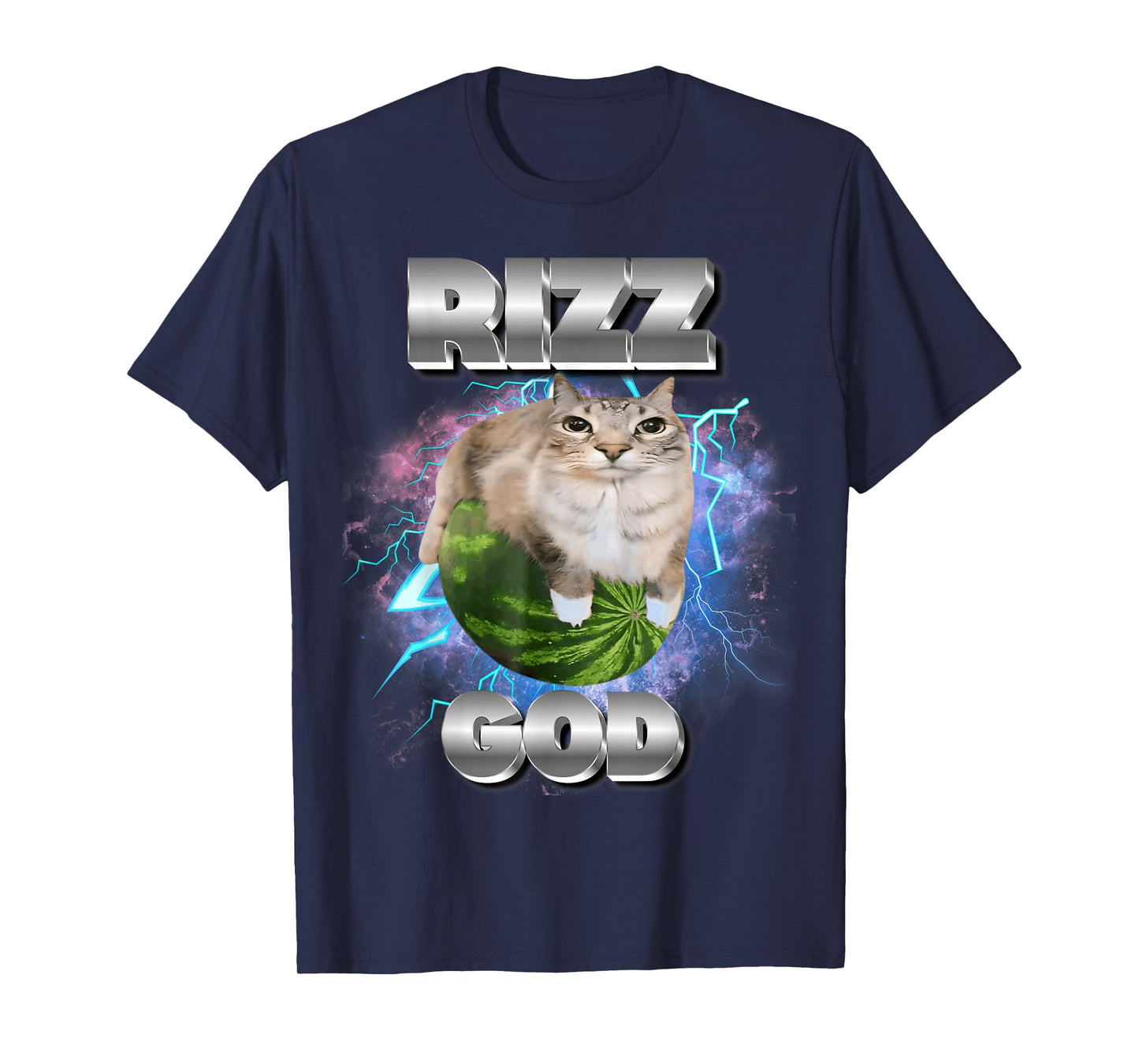 Rizz God Cat Meme Funny Memes Internet Memes Gen-Z Memes Kid T-Shirt
