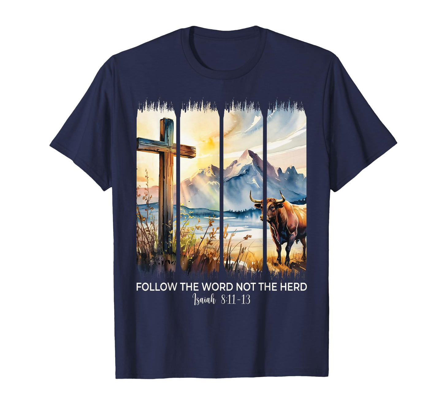 Follow The Word Not The Herd Christian Women Men Faith Bible T-Shirt