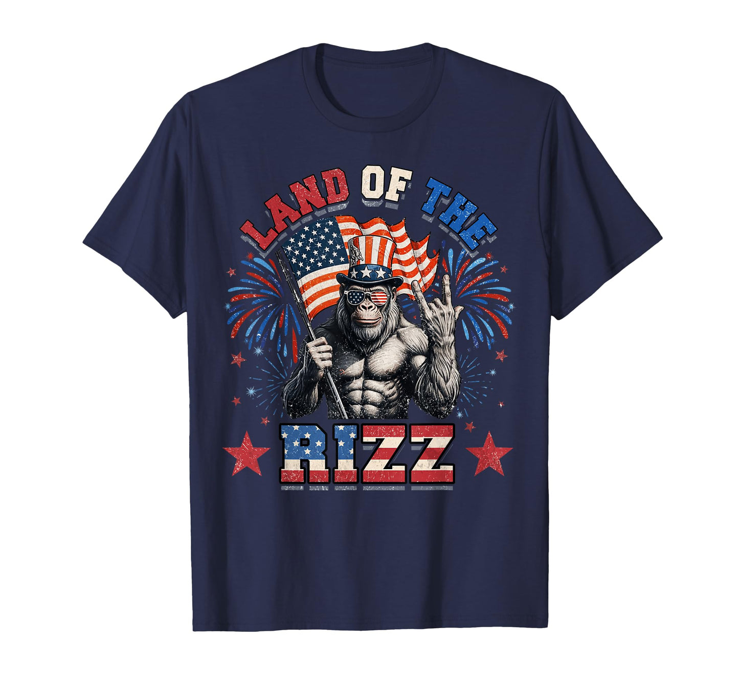 Land Of The Rizz 4th Of July T-Shirt
