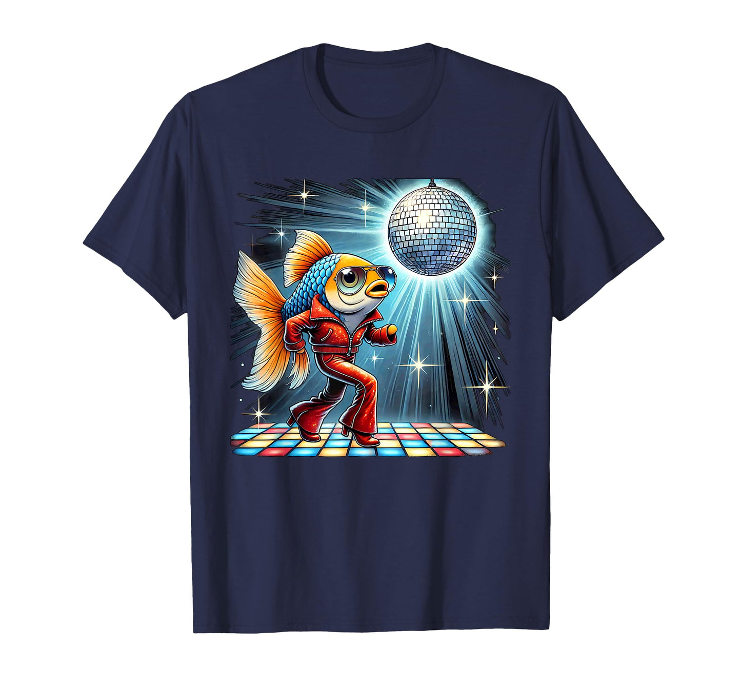Aesthetic Fish Disco T-Shirt
