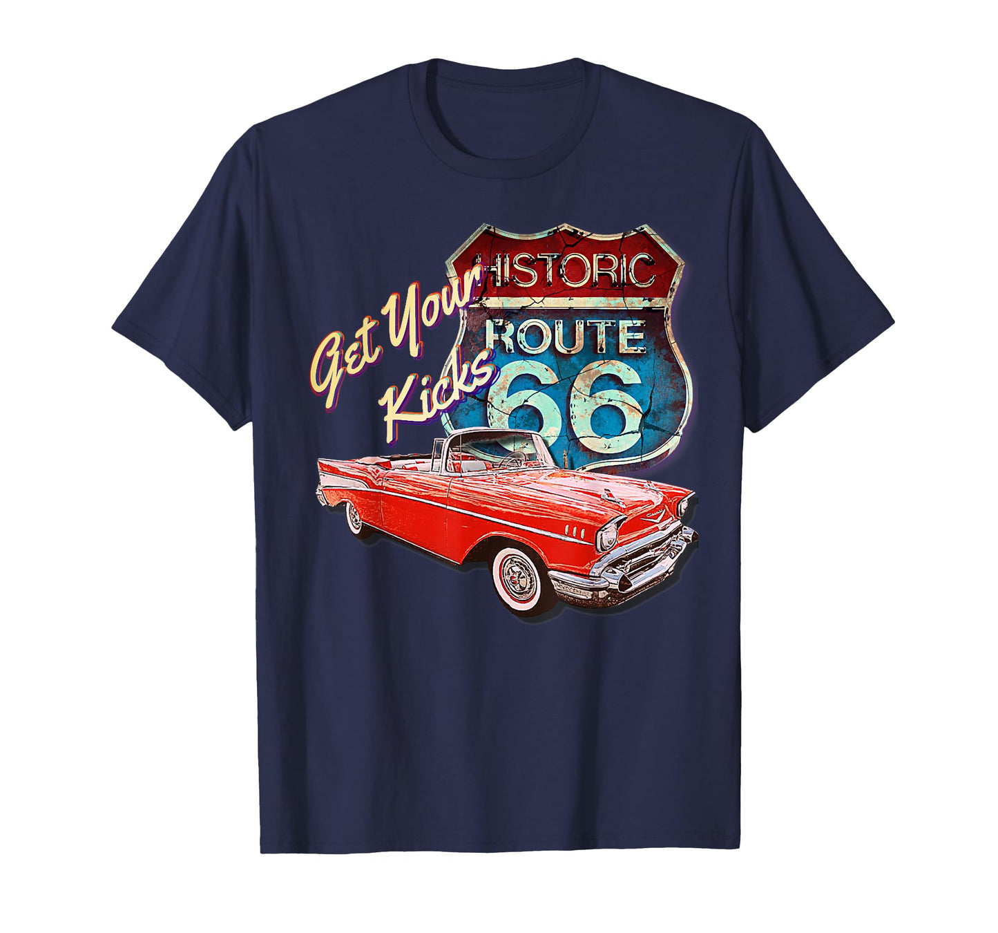 1957 57 chevys truck bel air vintage retro car street T-Shirt