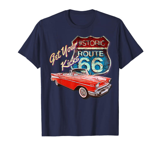 1957 57 chevys truck bel air vintage retro car street T-Shirt