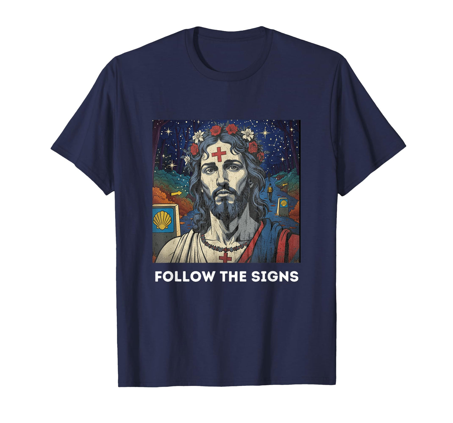 The Signs |The Camino de Santiago Jesus T-Shirt
