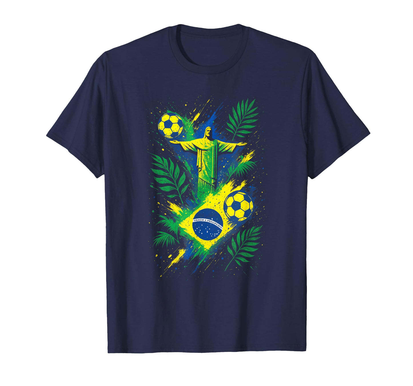 Soccer Brazil Football Christ Rio Culture T-Shirt