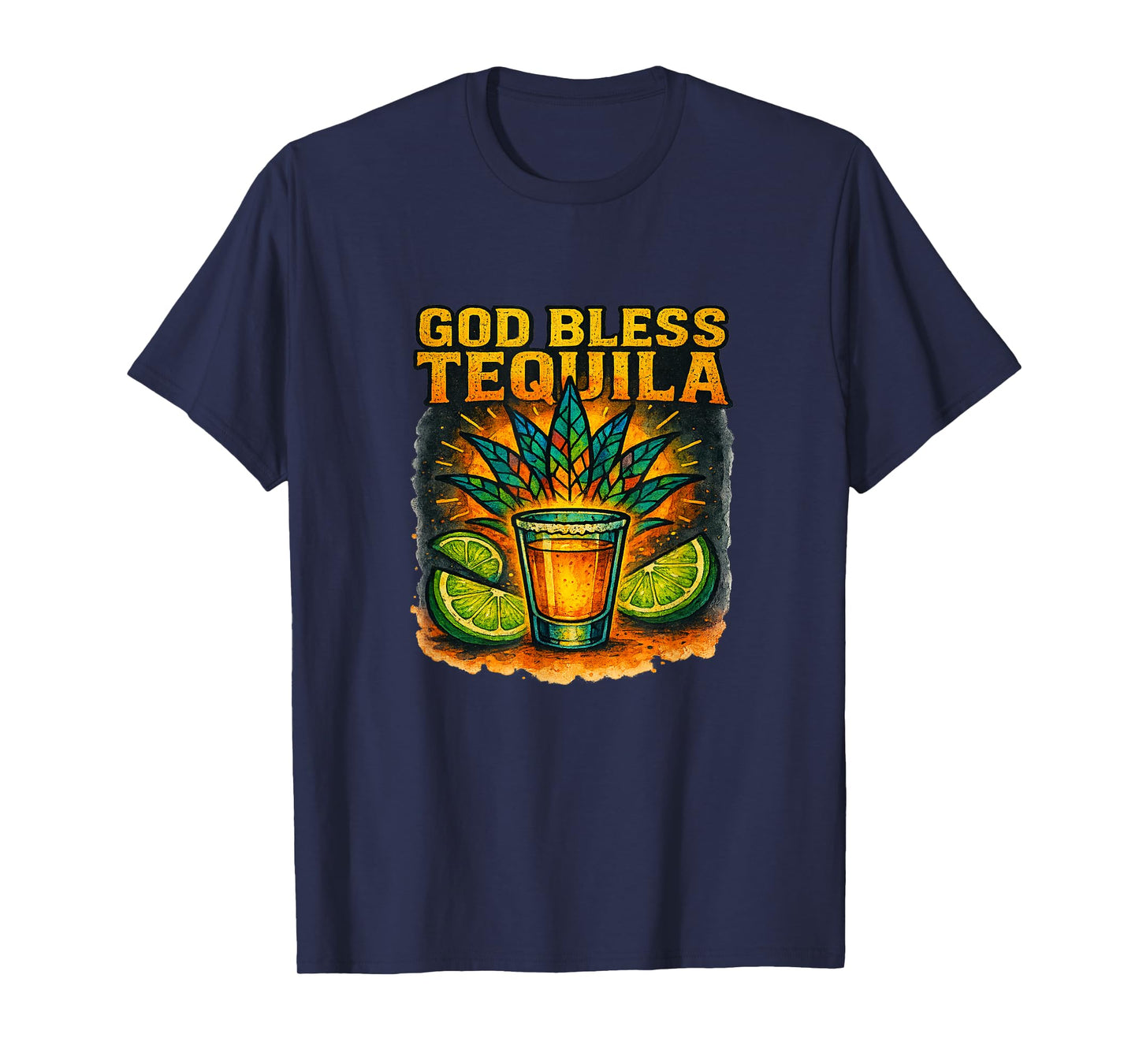 God Bless Tequila Drinking Fun For Bar Staff Bachelors Party T-Shirt