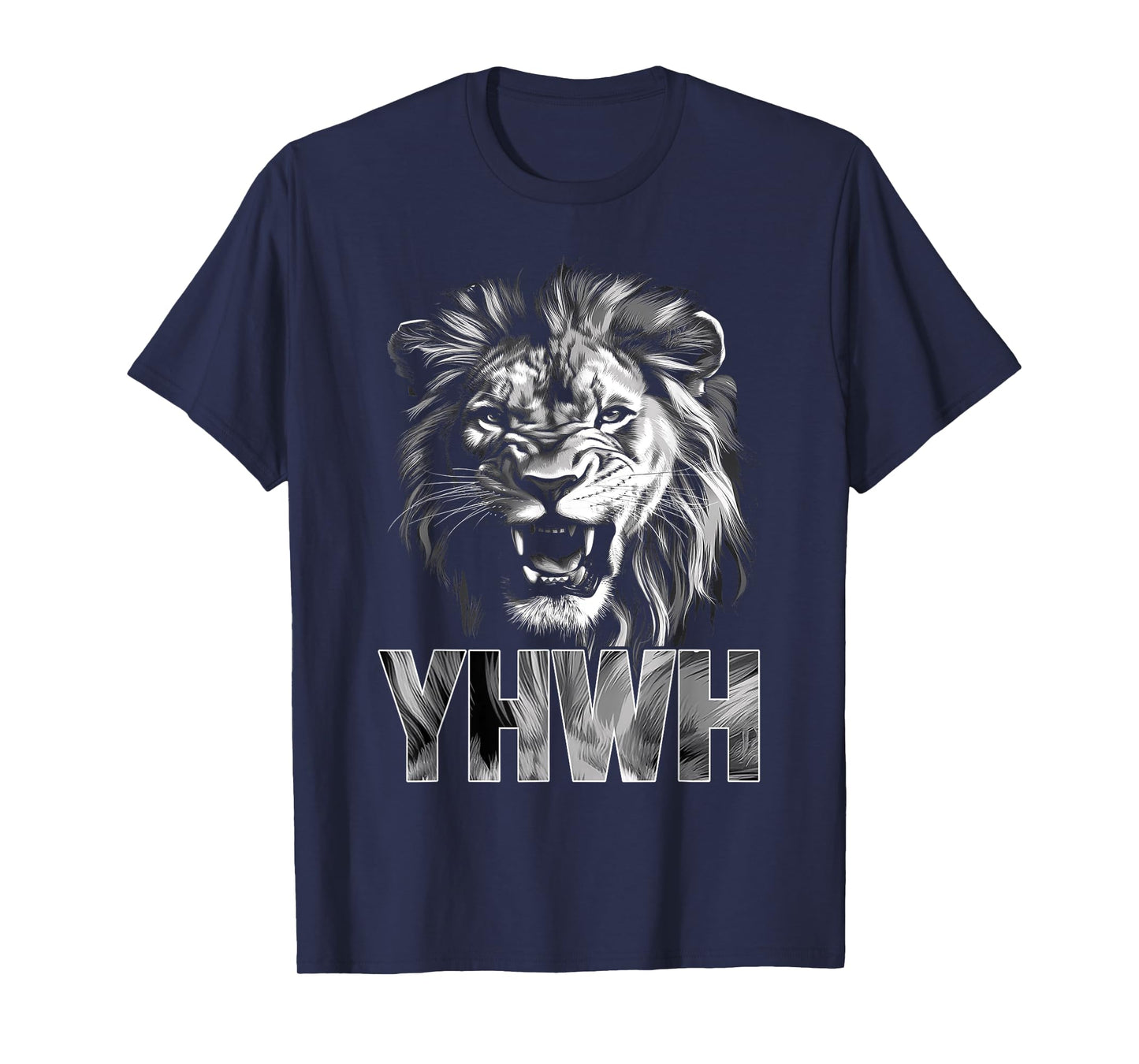 Yhwh Lion Of Judah Yahweh In Hebrew Jesus Christian T-Shirt