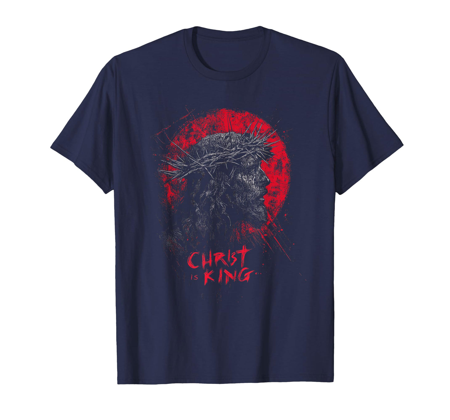 Jesus Christ is King | Christian Metal Grunge Streetwear T-Shirt