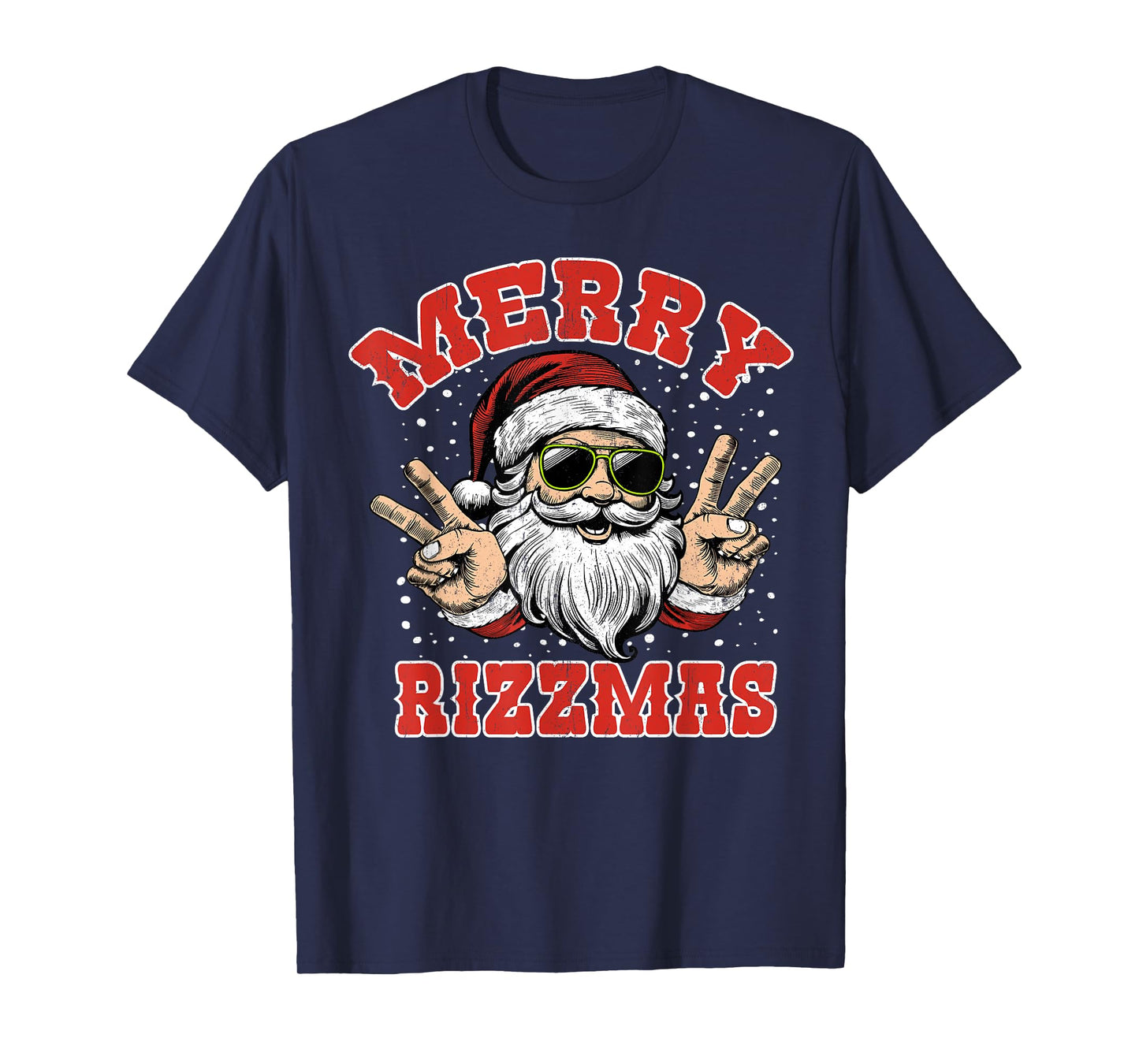 Merry Rizzmas Rizz Christmas Santa Claus Xmas Costume Funny T-Shirt