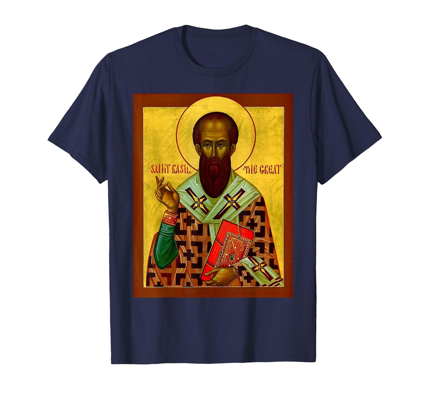 St. Basil the Great Eastern Orthodox Byzantine Art Easter T-Shirt