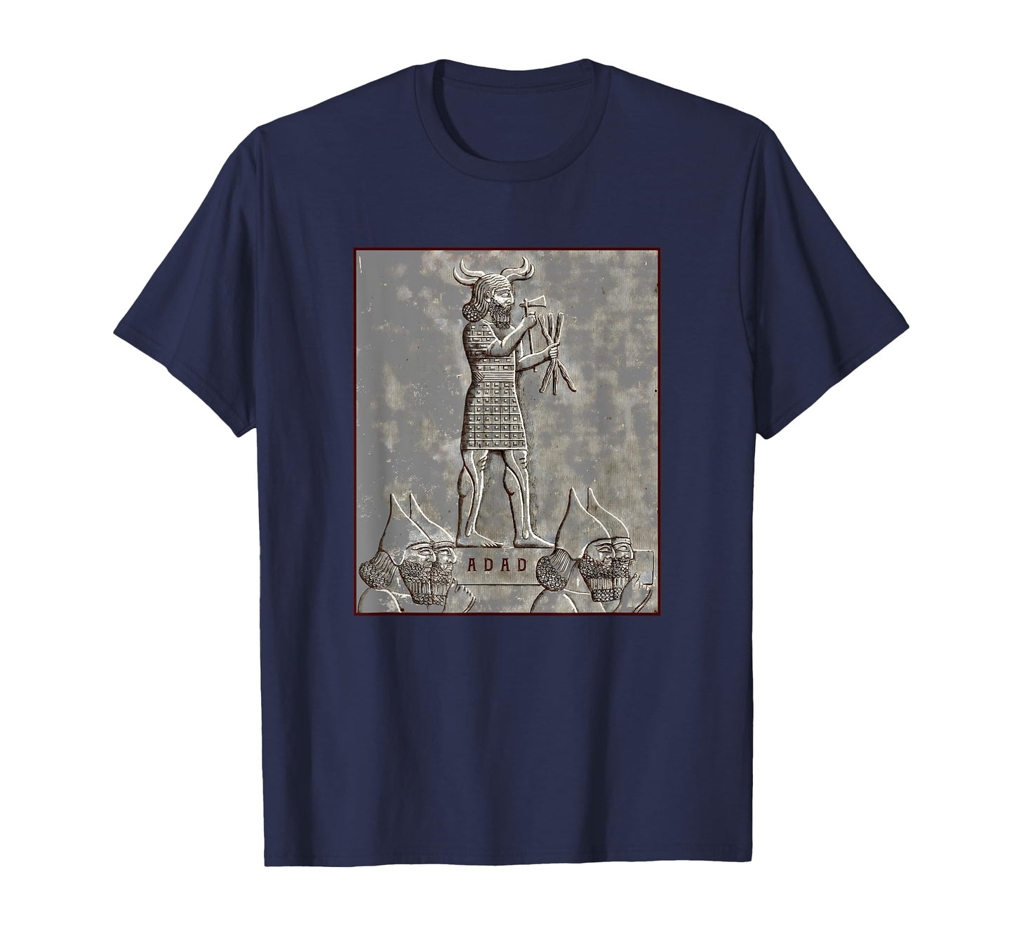 Adad Mesopotamian God of Tempest and Thunder Antique Art T-Shirt