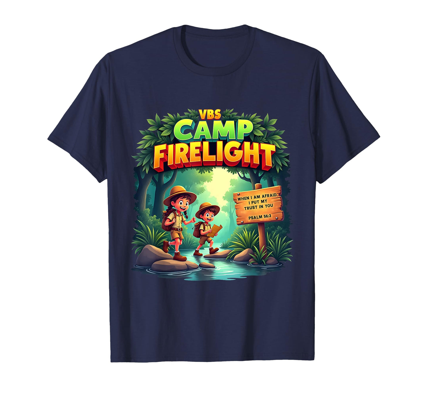 Firework 2025 VBS Camp Firelight Camp Vacation Bible School T-Shirt