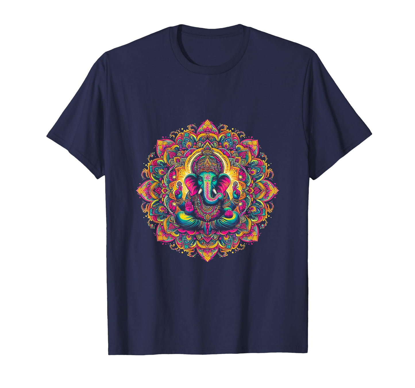 Ganesh Symbol Yoga Hindu Elephant God Ganesha Puja T-Shirt