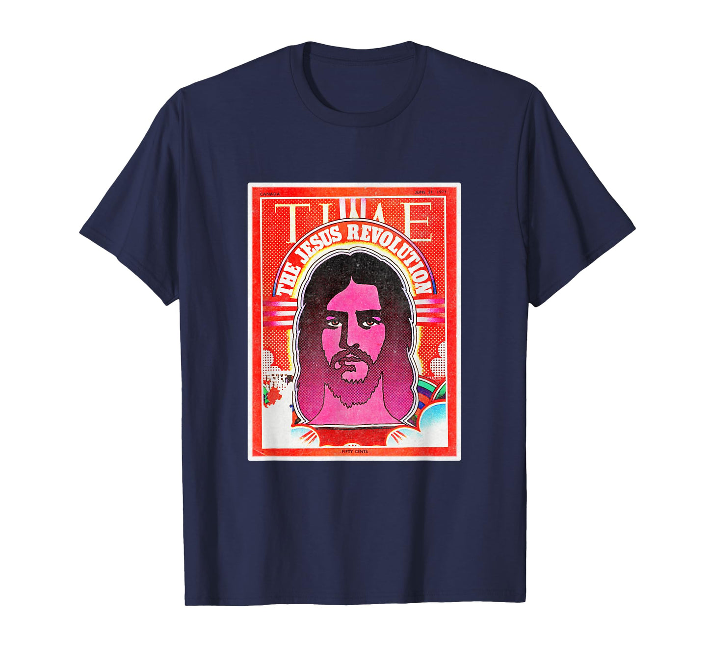 Graphic Jesus Revolution Christian Bible Retro Art Trendy T-Shirt