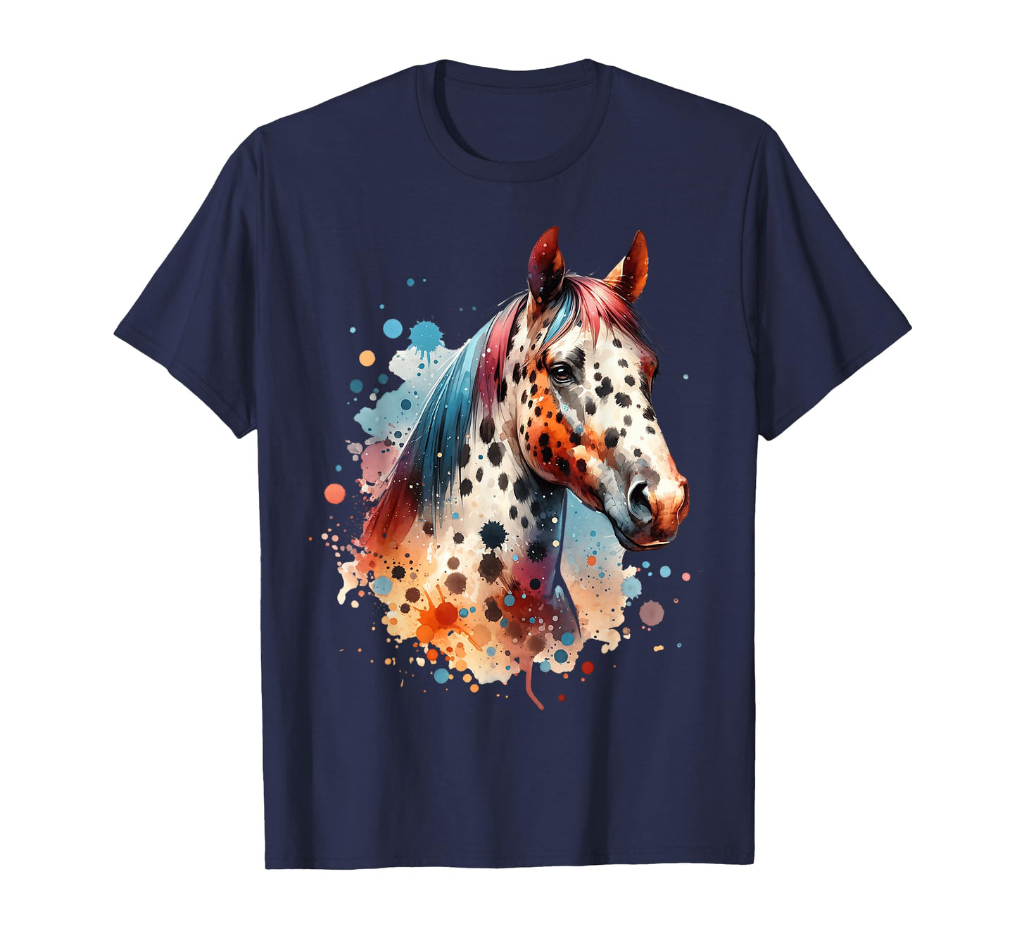 Appaloosa Motif For Men And Women Unisex-Adults Appaloosa Horse T-Shirt Black Small Short Sleeve T-Shirt