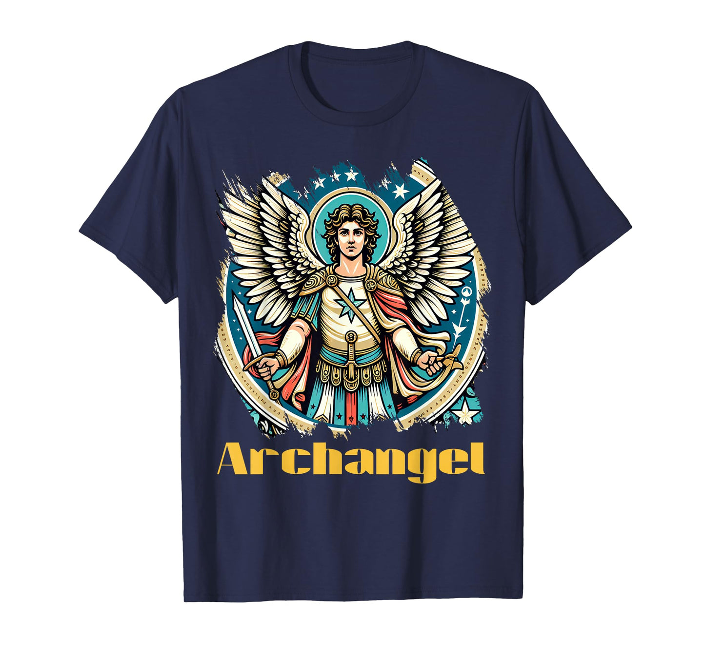 Archangel Costume Saint Michael Christian Angel Saint Patron T-Shirt