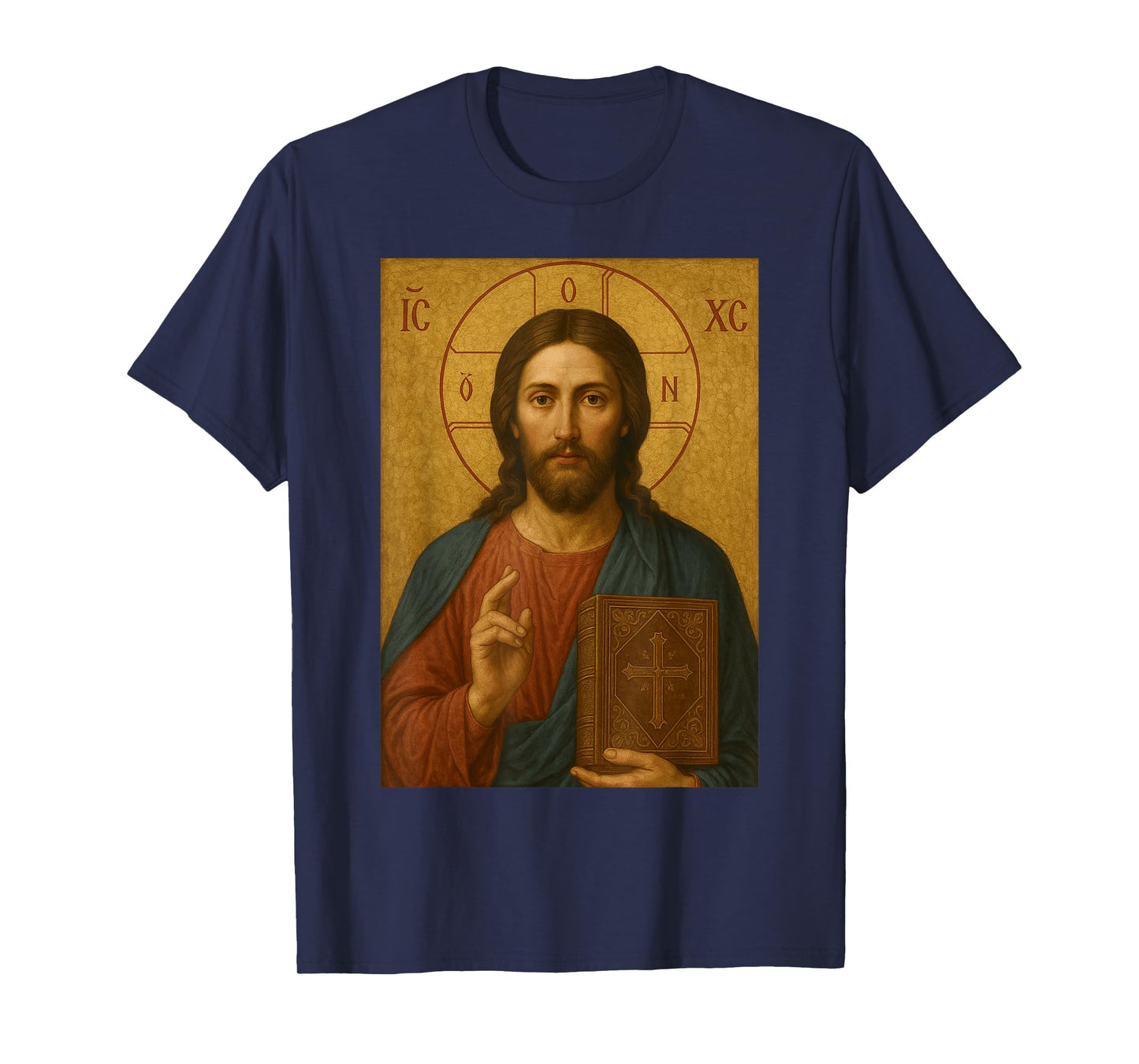 Jesus Christ The Teacher Icon - Orthodox Catholic T-Shirt