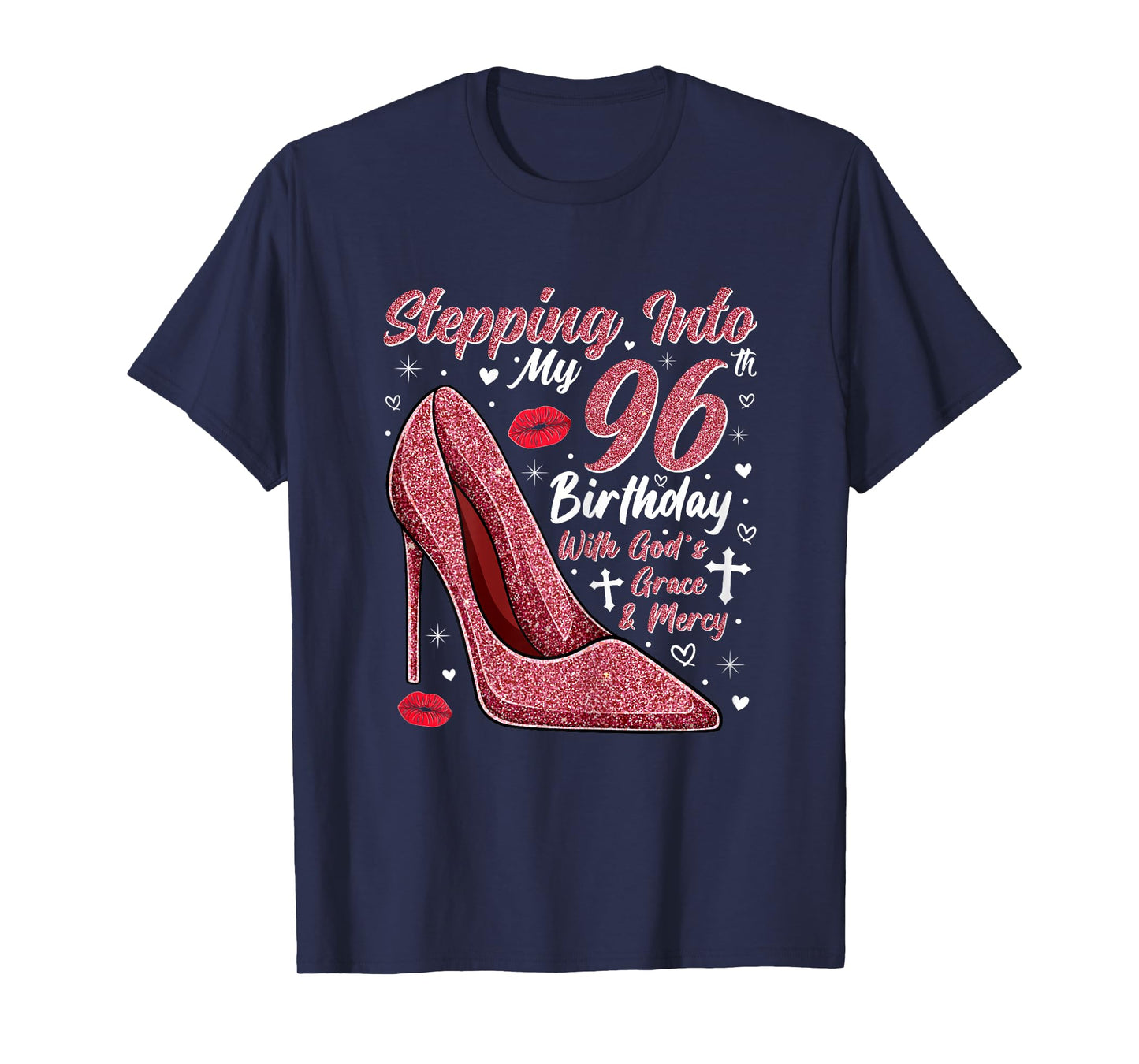 Stepping Into My 96th Birthday Ladies 96 Year Old T-Shirt
