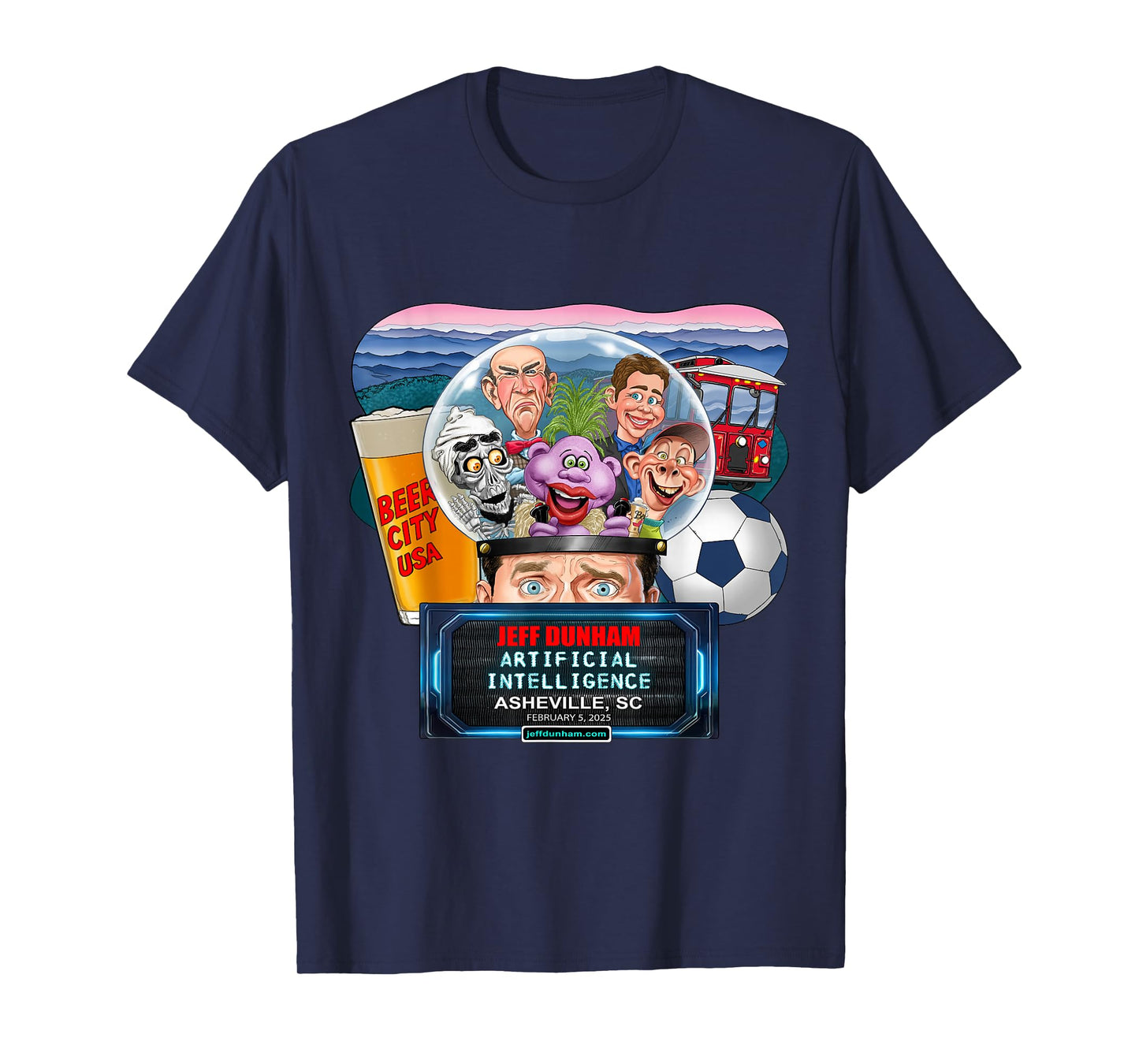 Jeff Dunham Asheville, SC (2025) T-Shirt