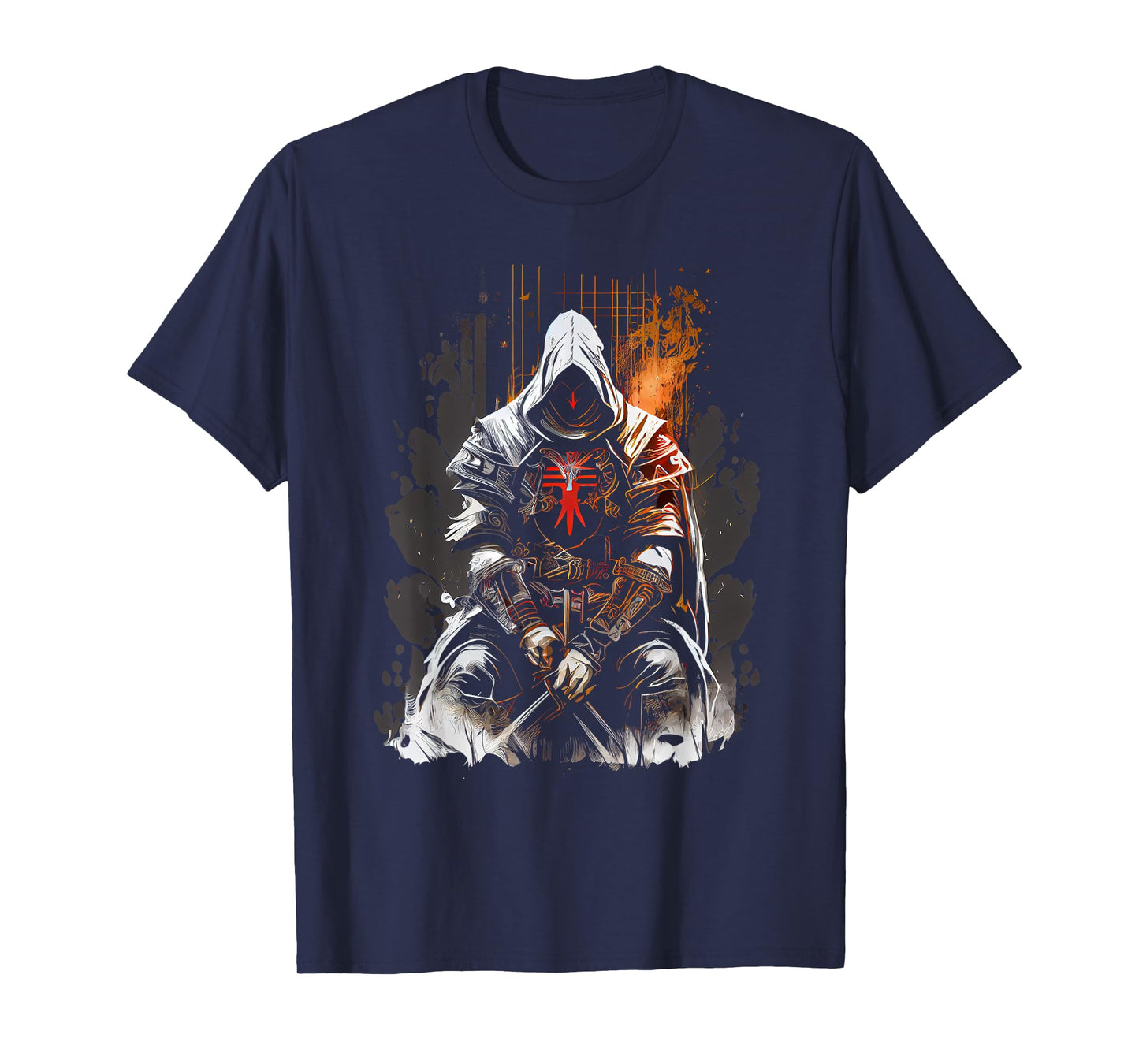 Knight Templar Kneeling Crusader Templar Warrior Of Christ T-Shirt