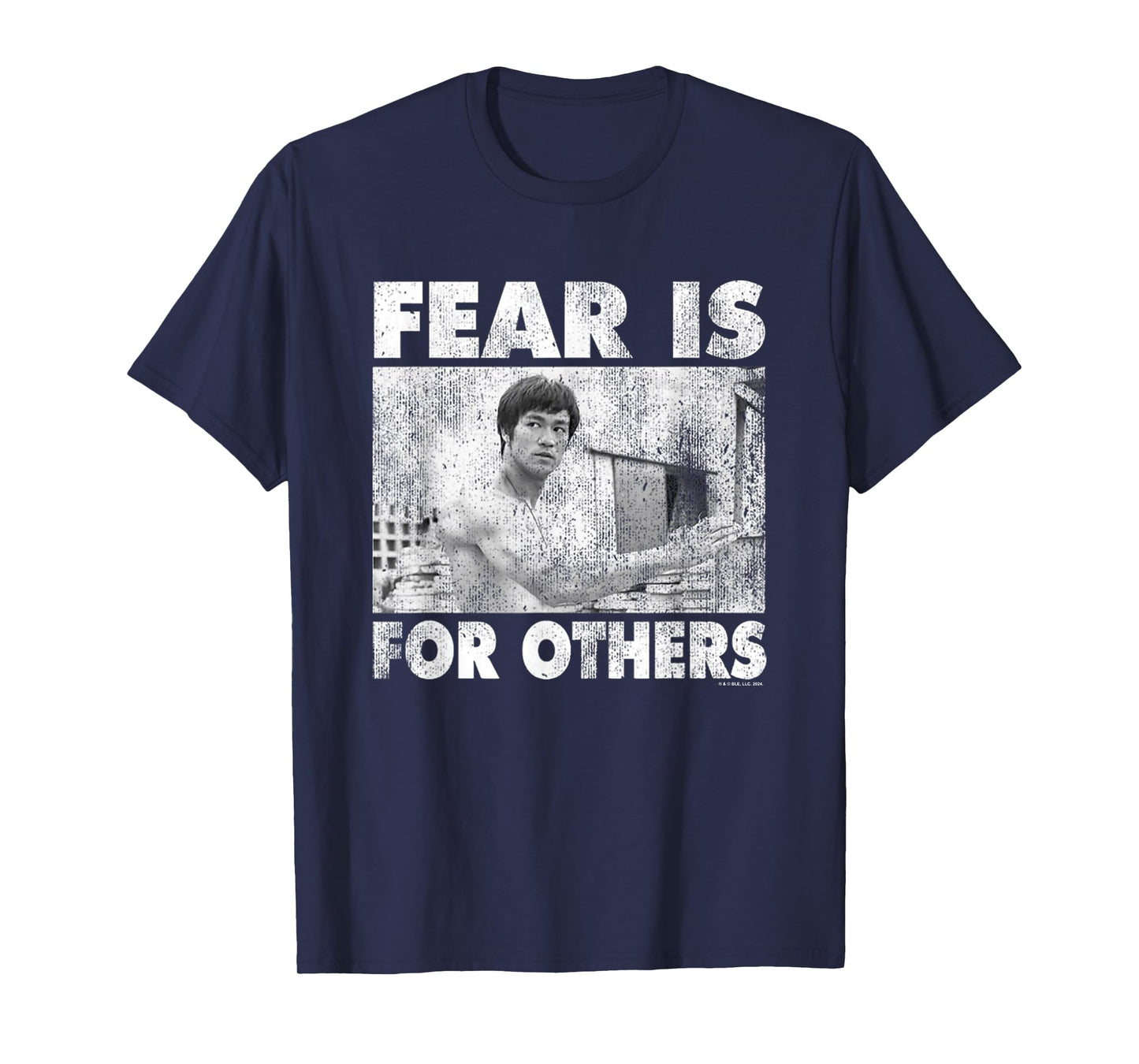 Bruce Lee Fear Is For Others Distressed Shot T-Shirt