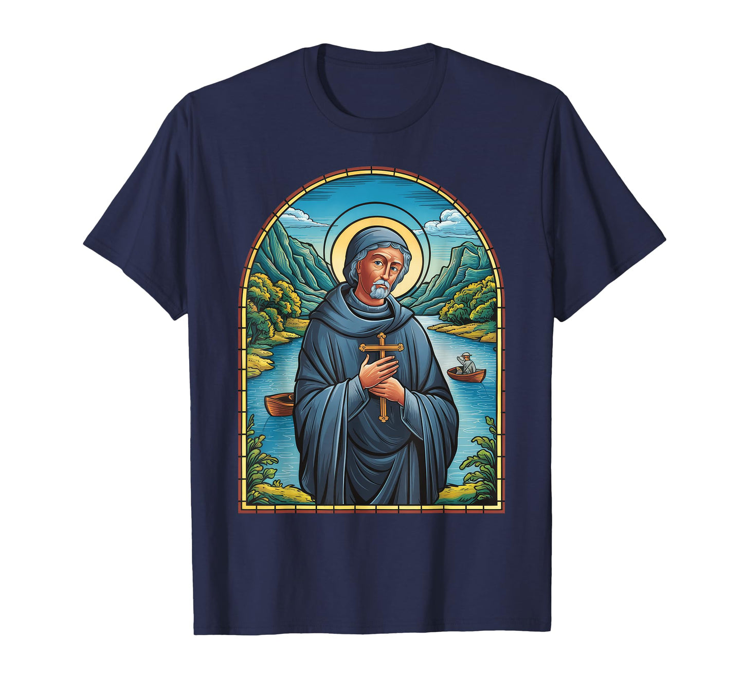 St Martin de Porres Catholic Church Black Saints Peru Cross T-Shirt