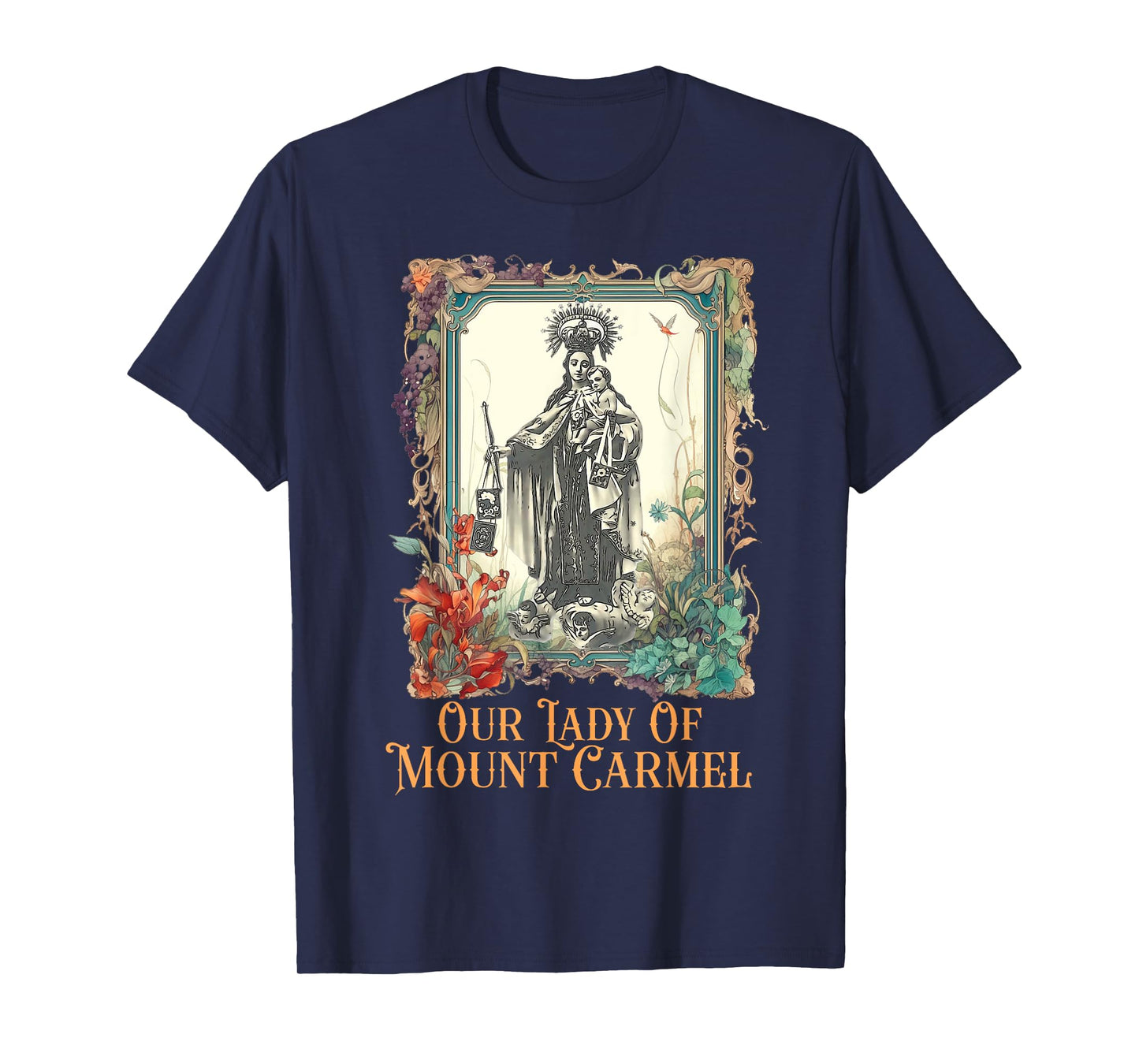 Our Lady of Mount Carmel Marian Catholic T-Shirt