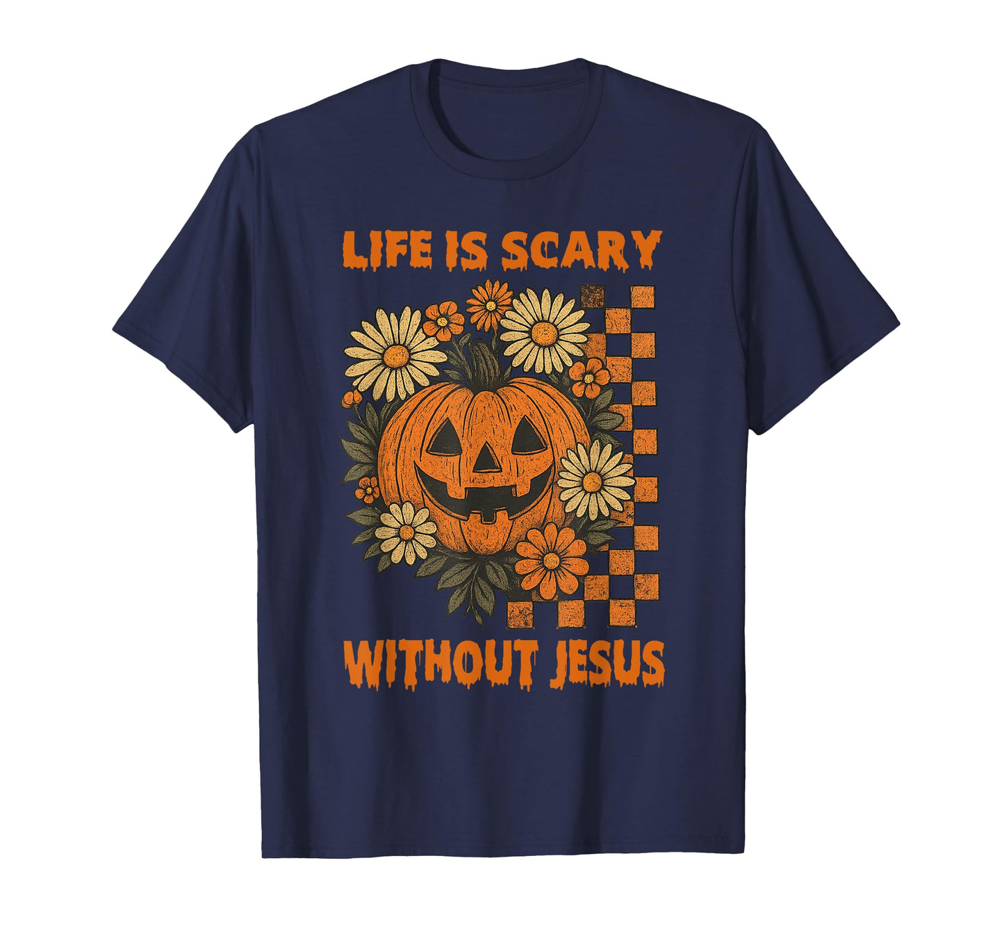 Spooky Life is Scary Without Jesus Christian Halloween T-Shirt