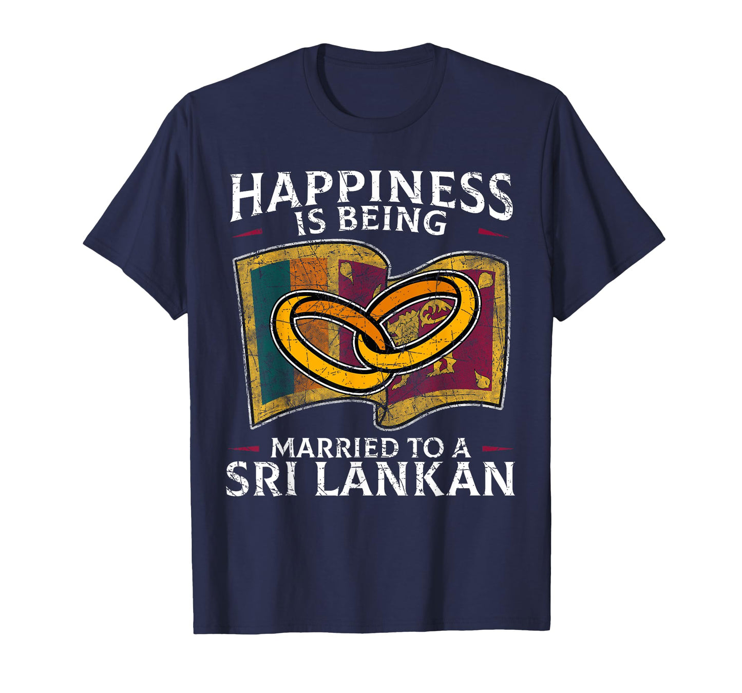 Sri Lankan Wedding Sri Lanka Heritage Roots Flag Married T-Shirt
