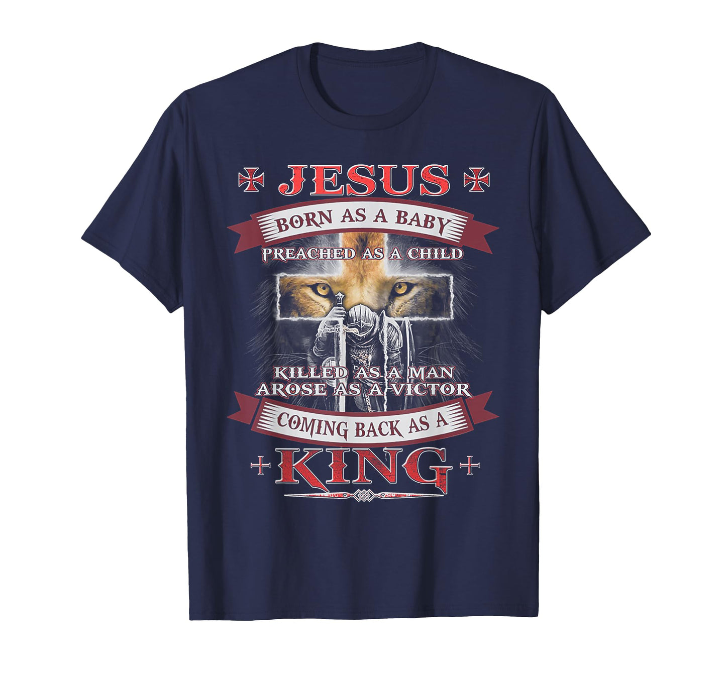 Jesus Born As A Baby Preached As A Child Christian T-Shirt