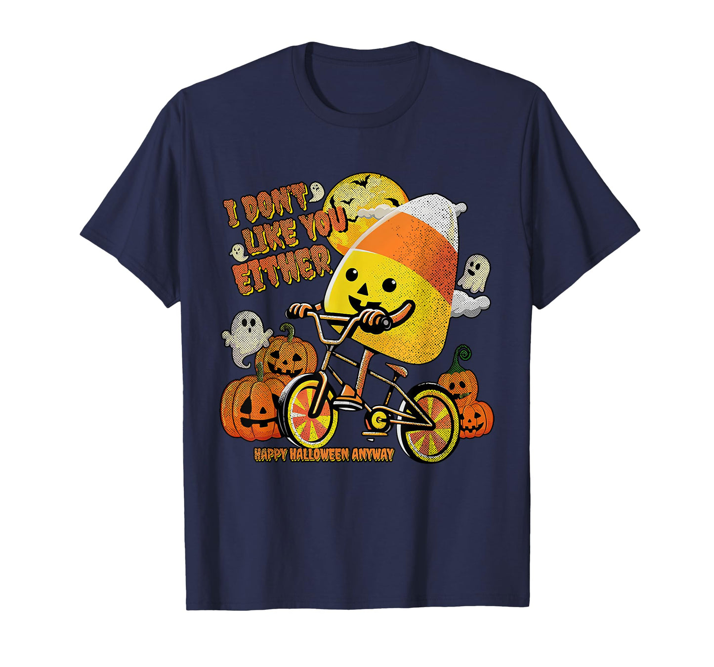 Halloween Costume Team Candy Corn I Don't Like You Either T-Shirt