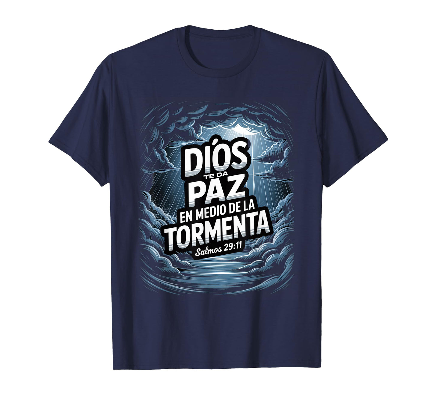 Salmos 29:11 – Paz en la Tormenta Christian Faith T-Shirt