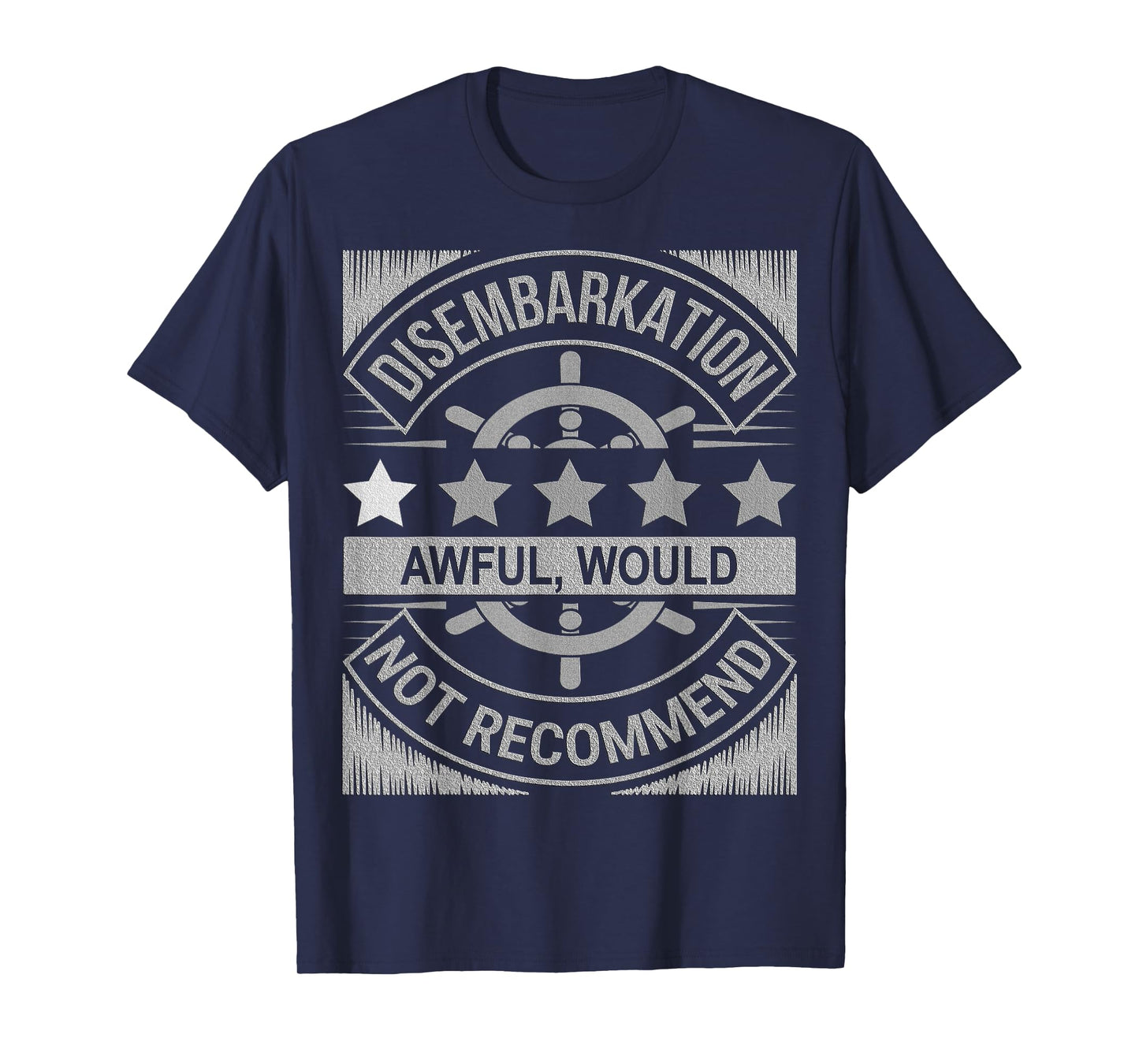 Disembarkation Recap Parody Funny Travel Cruise Ship Humor T-Shirt