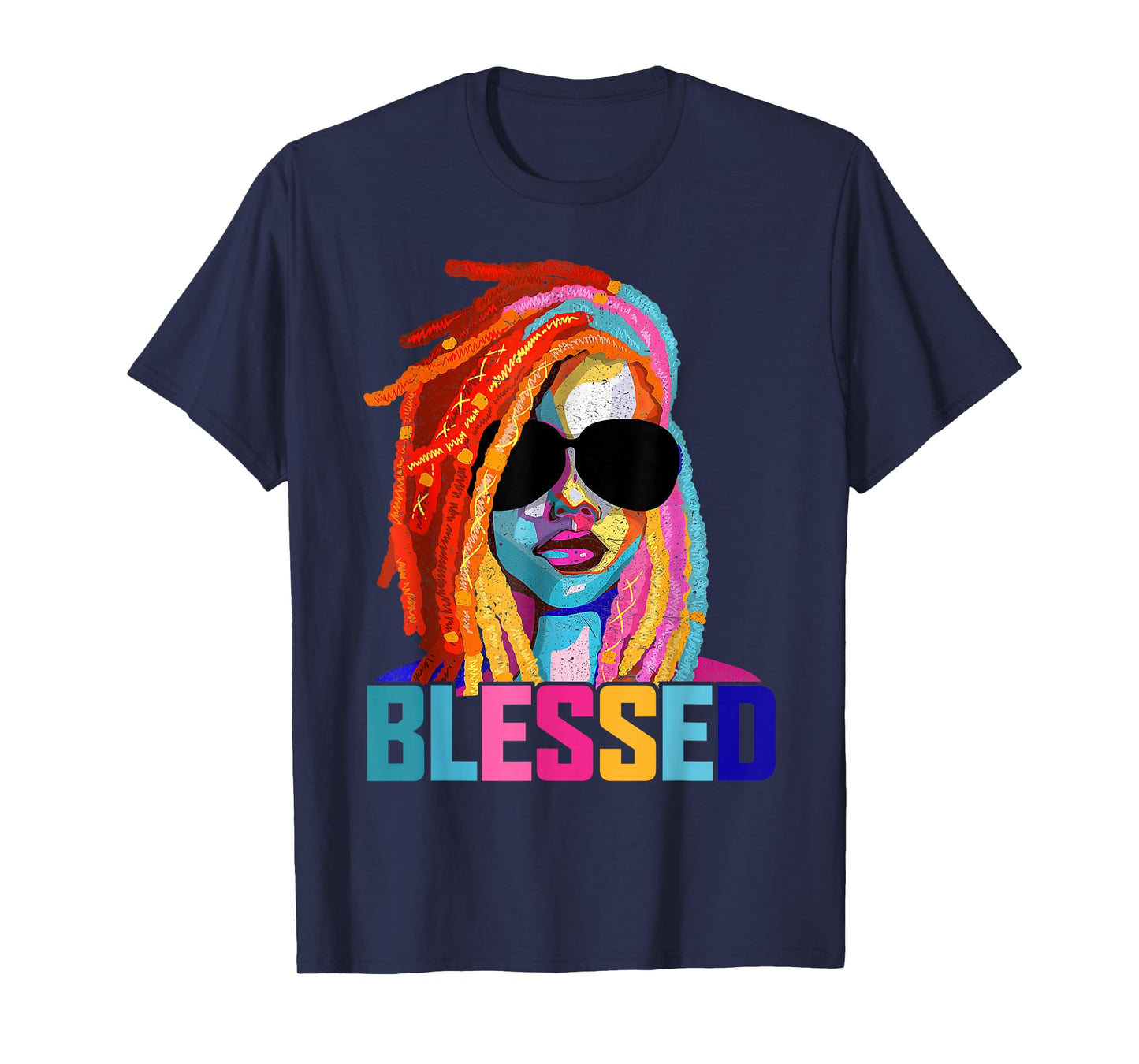 Blessed Black Woman Praying Afro African American Christian T-Shirt