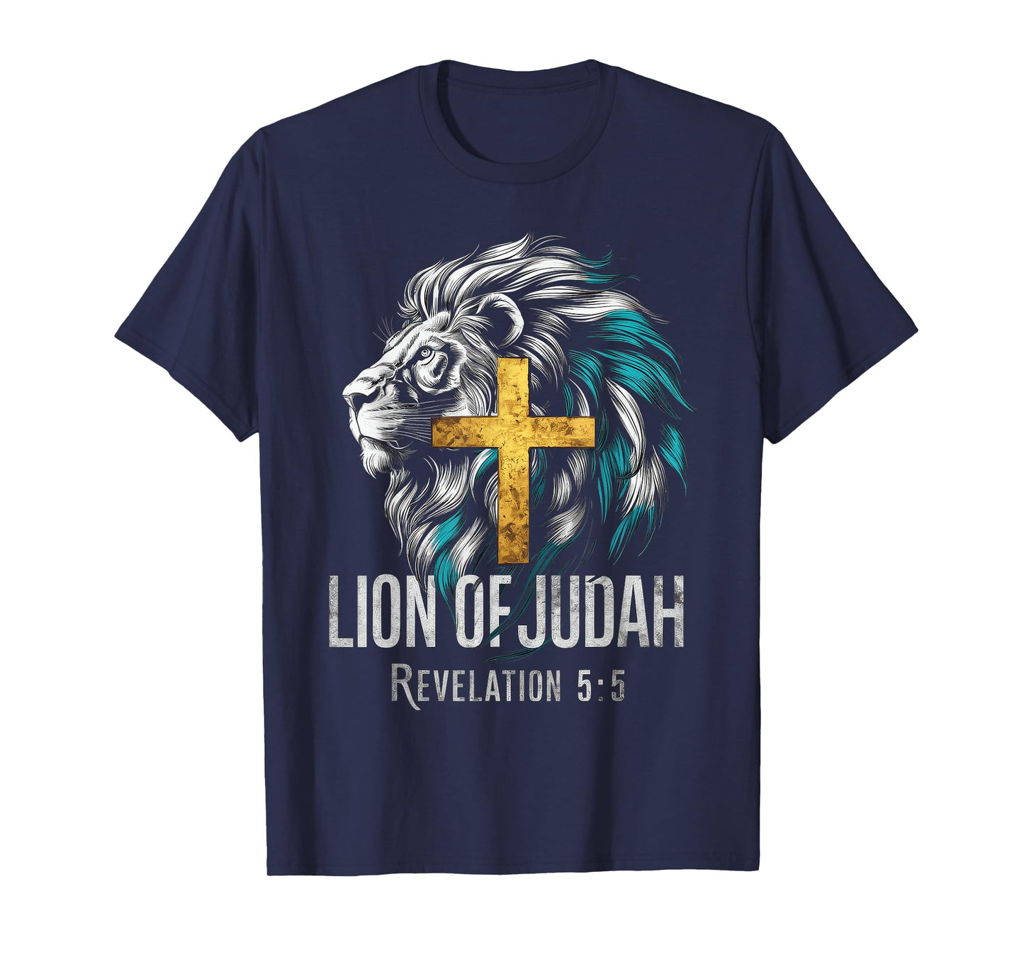 Lion of Judah Christian Cross T-Shirt