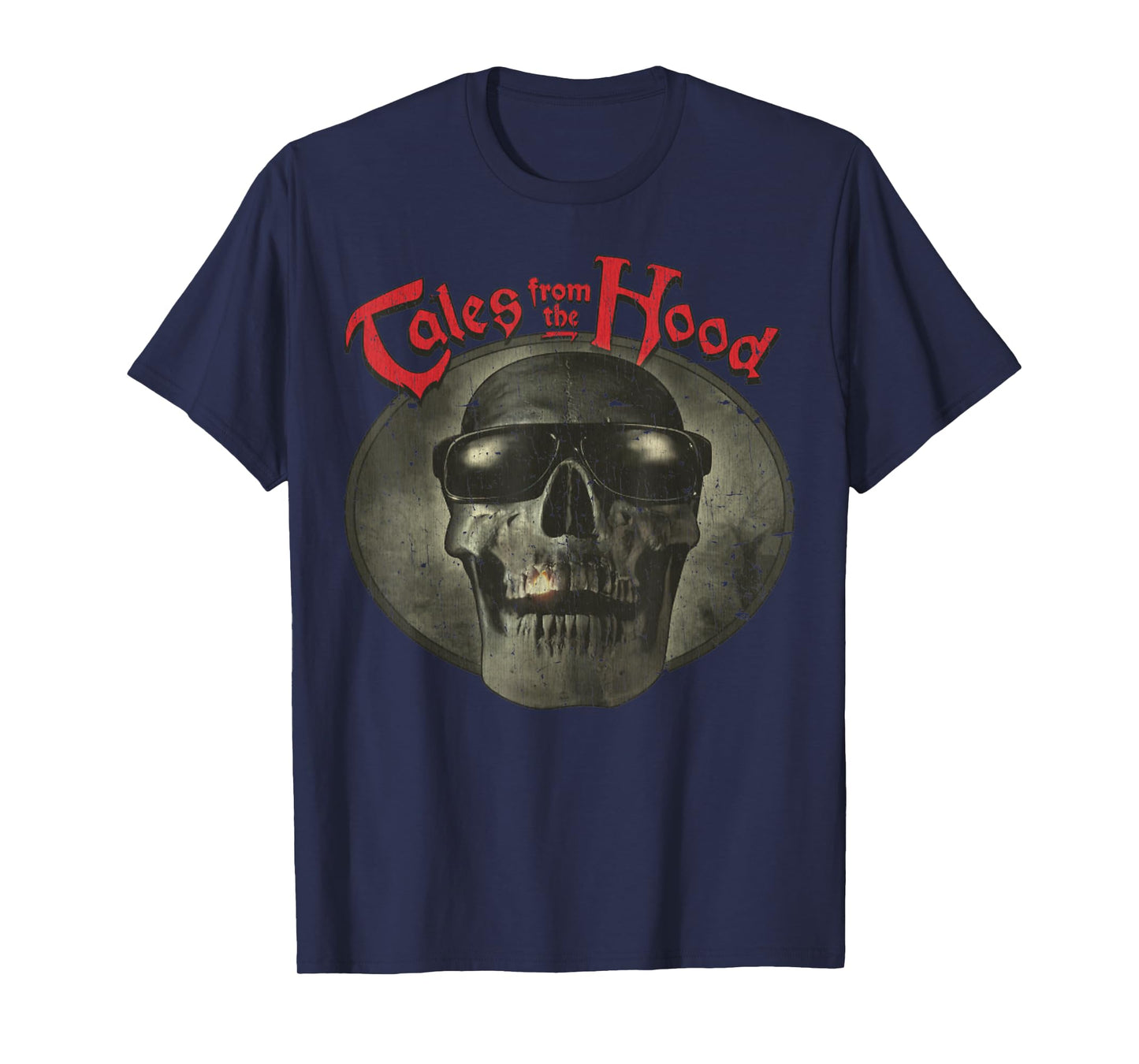 Vintage Tales Dark Skull From The Retro Hood Design T-Shirt