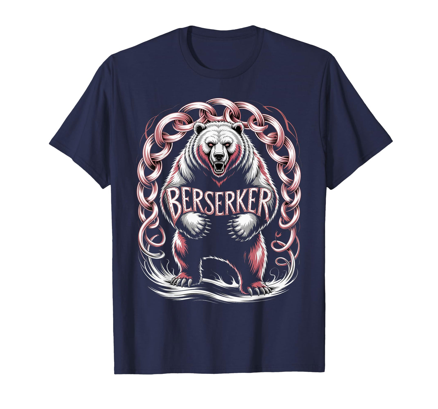 Knotwork Berserker Bear Nordic Warrior Viking Spirit T-Shirt