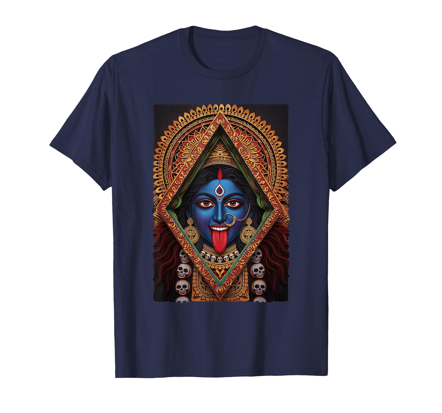 Maa Kali Fierce Divine Feminine Minimal Retro Poster Art T-Shirt