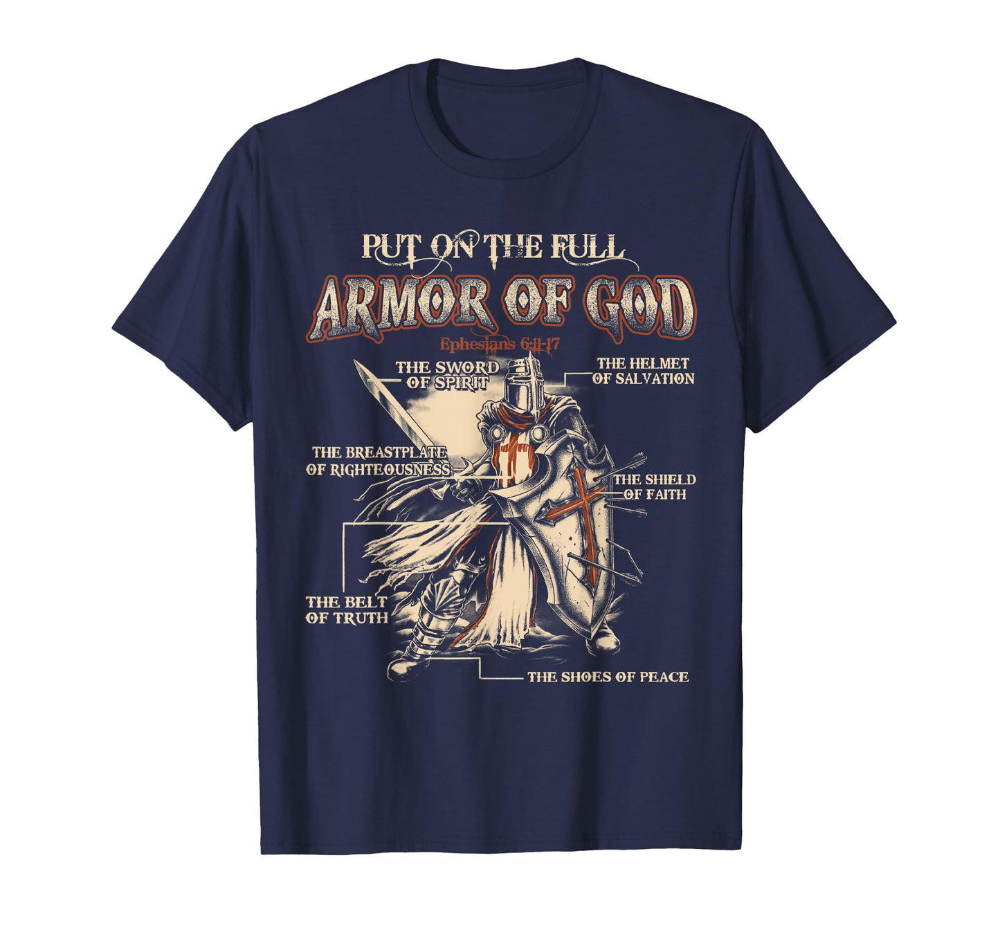 Put On The Full Armor Of God - Jesus T-Shirt