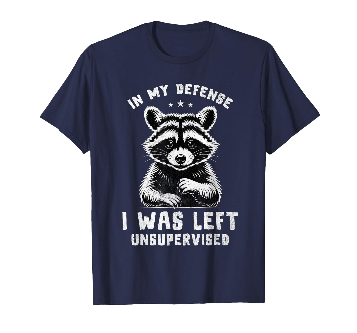 Vintage in My Defense I was Left Unsupervised Funny Sayings T-Shirt