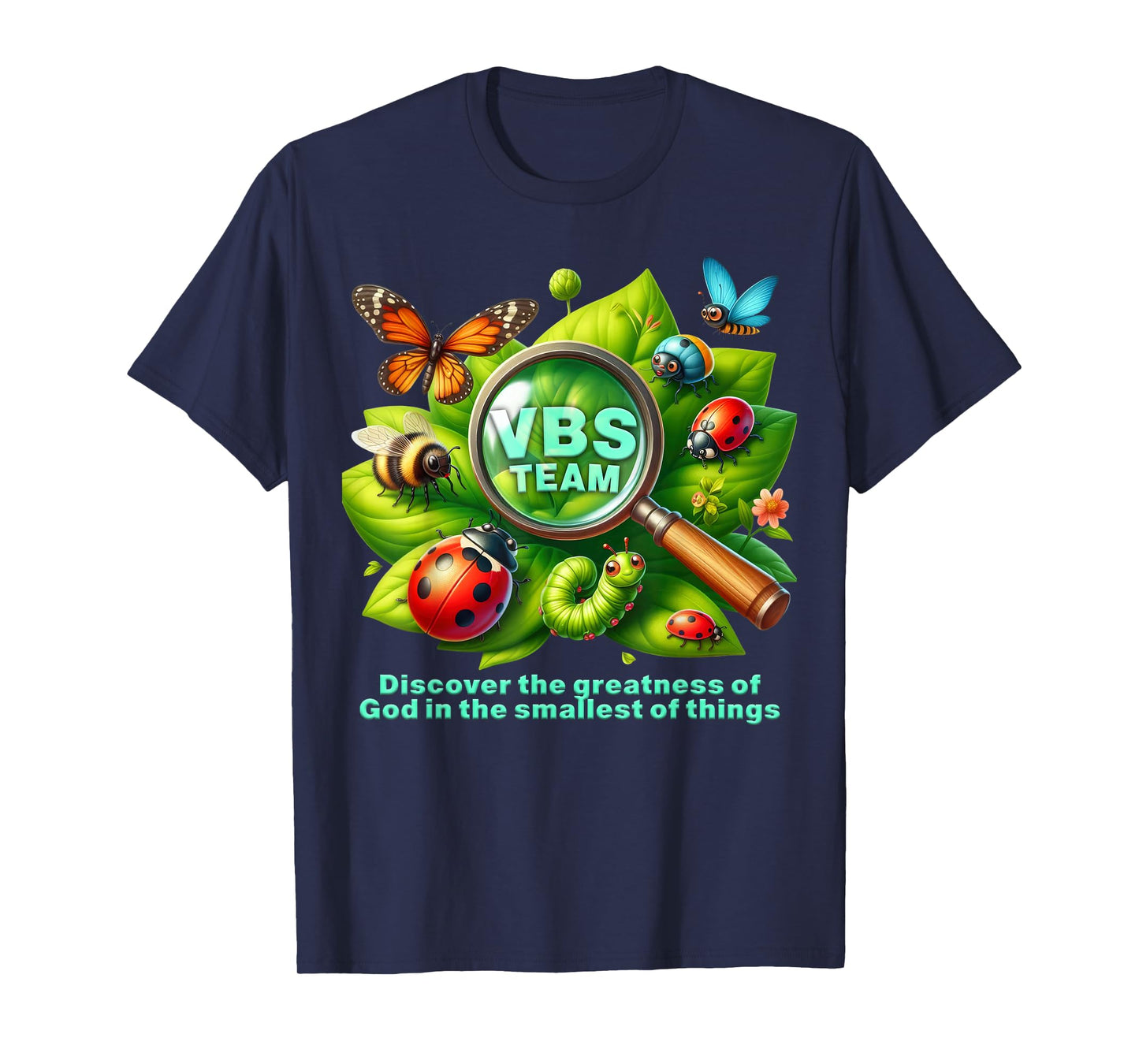 VBS 2025 Magnified VBS Vacation Bible School Christian Camp T-Shirt