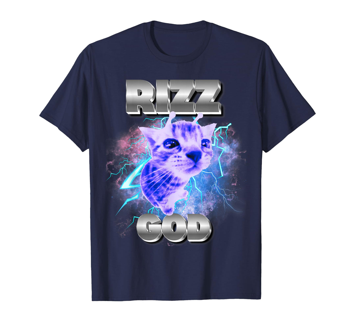 Rizz God Cat Meme Funny Memes Internet Memes Gen-Z Memes Kid T-Shirt