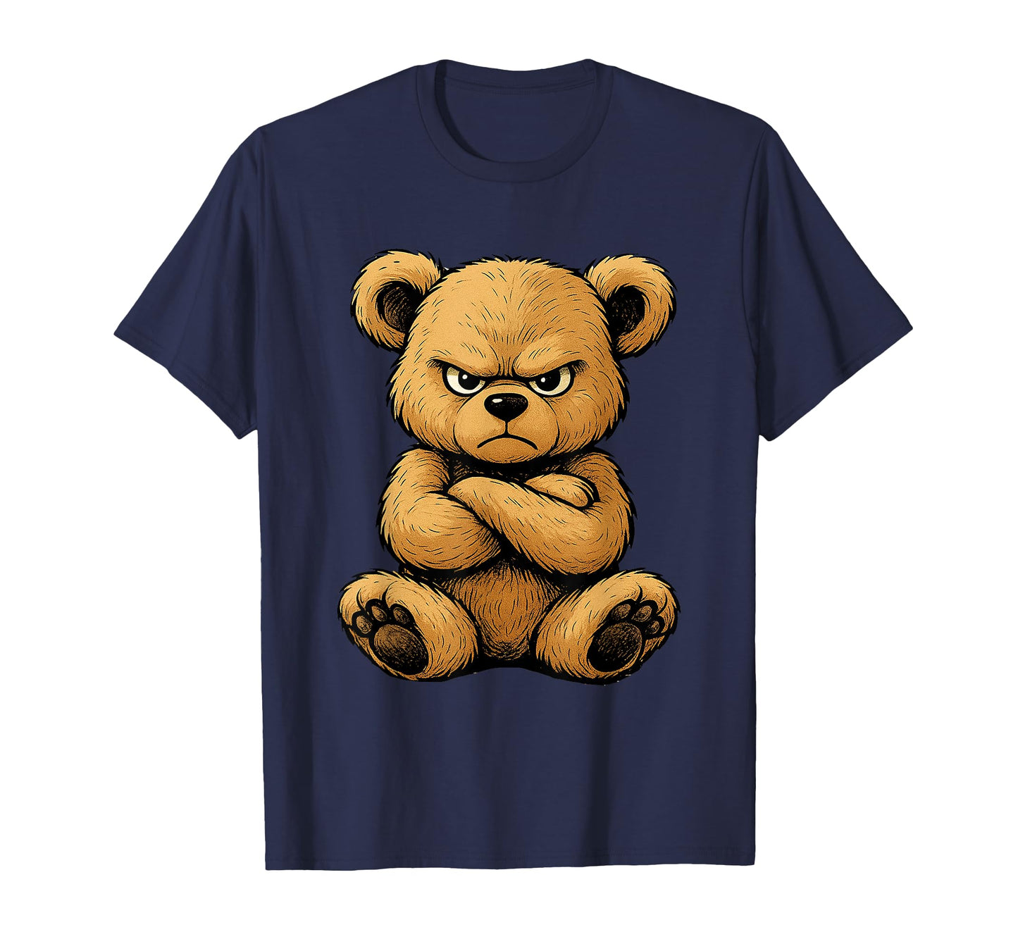 Teddy Bear Angry Teddy Bear Lover Graphic Design Humor T-Shirt