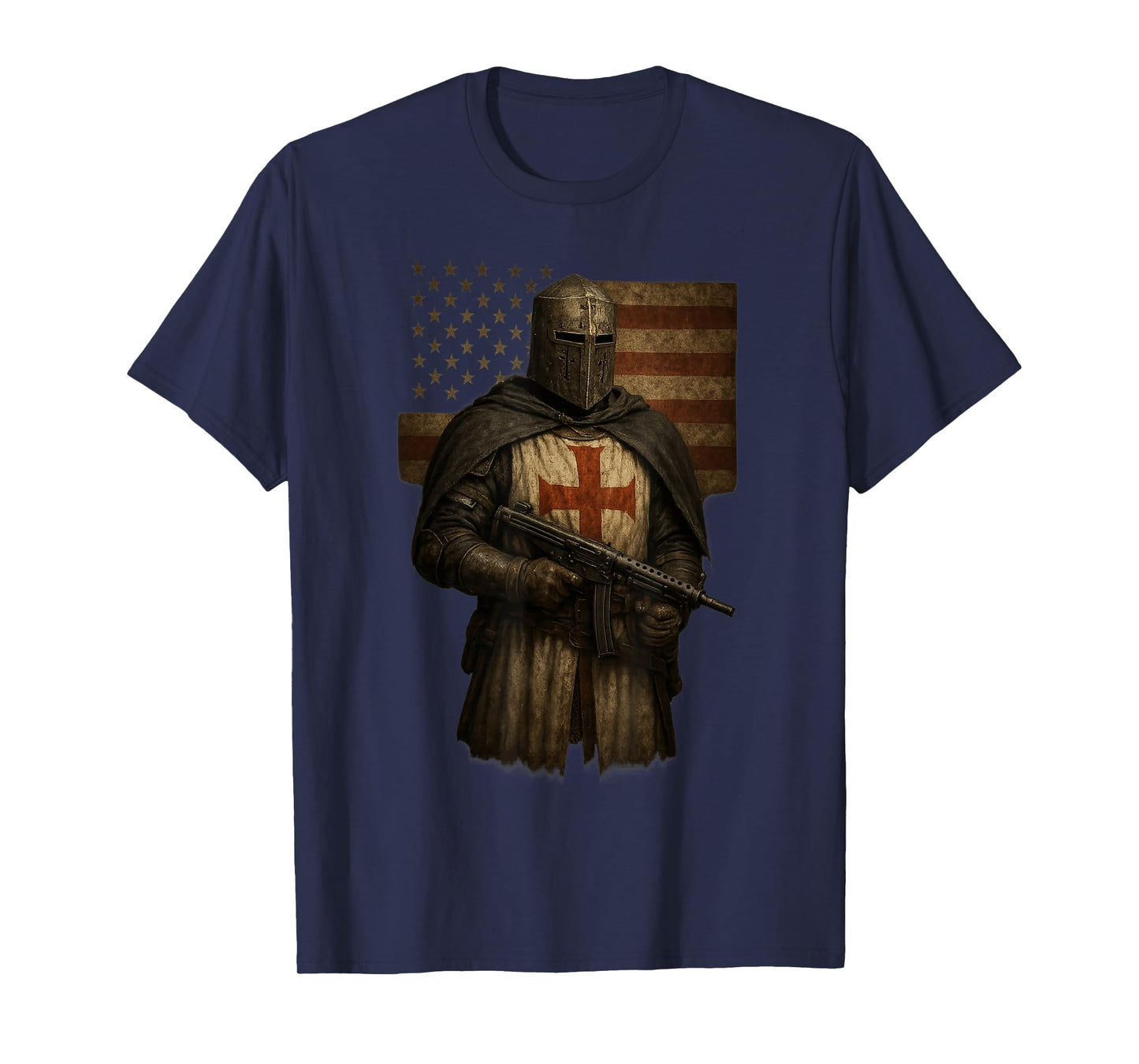 Crusader Templar Knight - Christian American Warrior of God T-Shirt