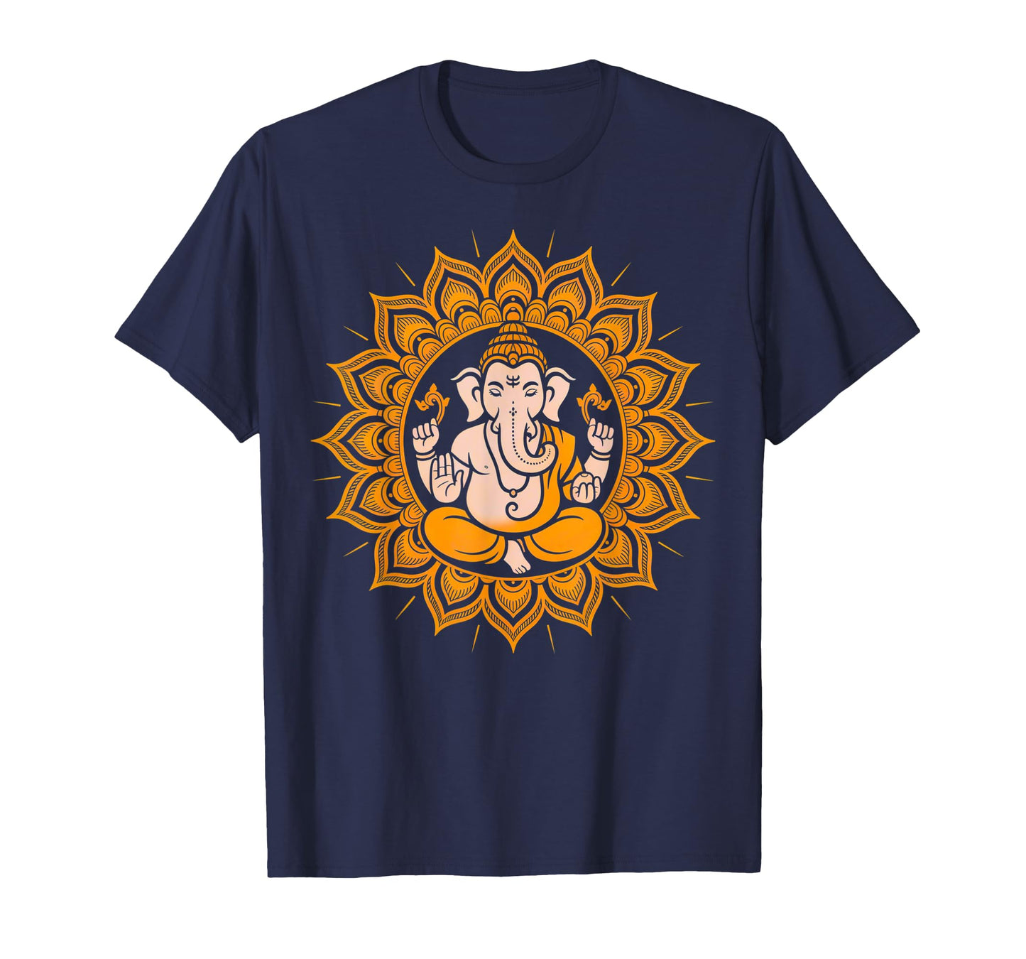 Hindu Ganesha Puja Elephant God India Meditation Yoga Murti T-Shirt