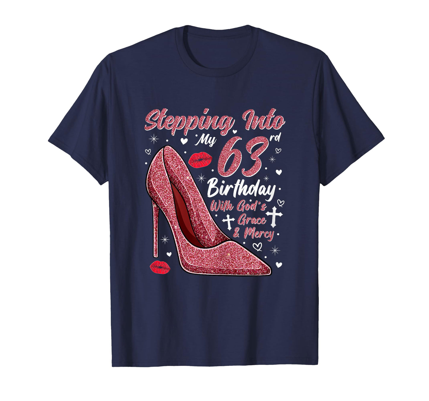 Stepping Into My 63rd Birthday Ladies 63 Year Old T-Shirt