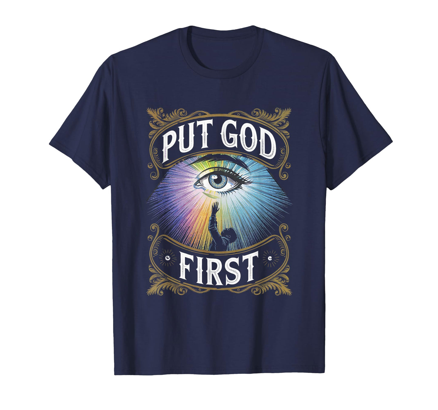 Put God First Christian Faith Inspirational Religious Spirit T-Shirt