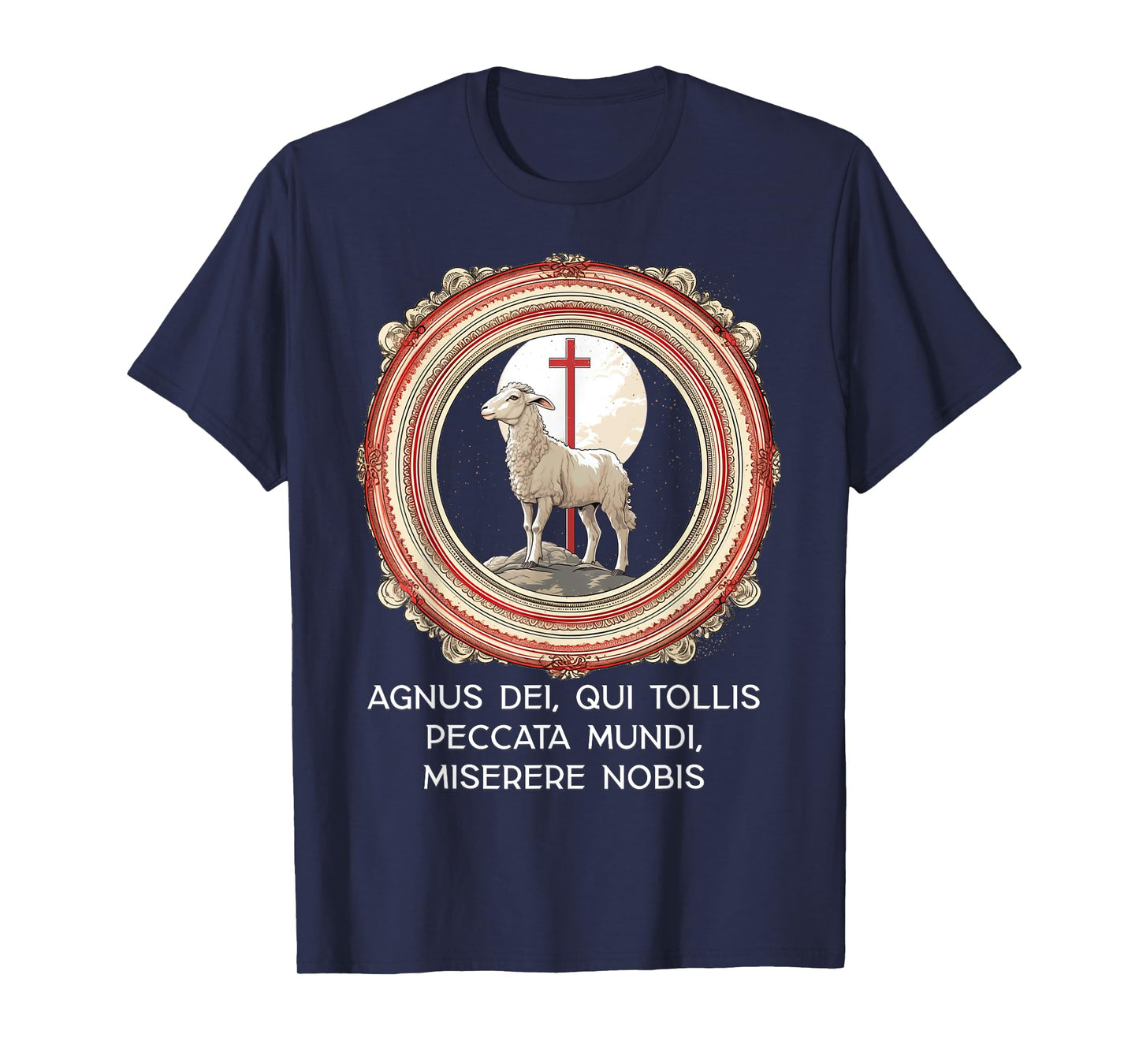 Agnus Dei Sanctus Traditional Latin Mass Catholic T-Shirt