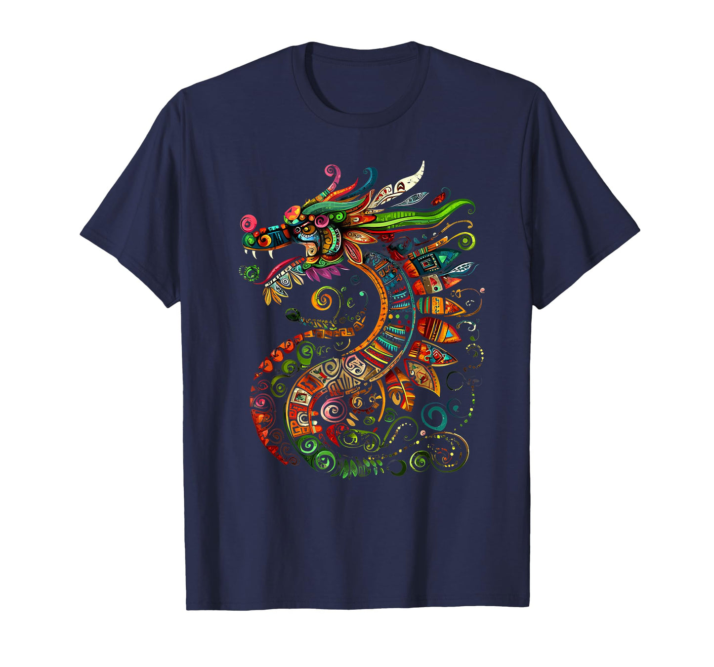 Aztec God Feathered Serpent Quetzalcoatl Mexican Mythology T-Shirt