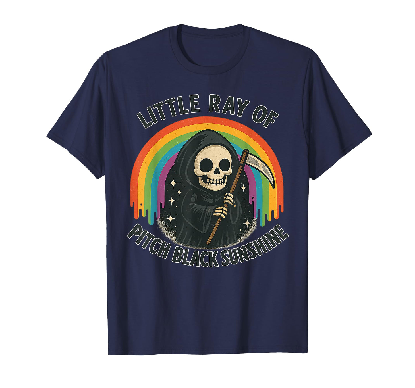 Little Ray of Pitch Black Sunshine Funny Cute Kawii Goth Emo T-Shirt